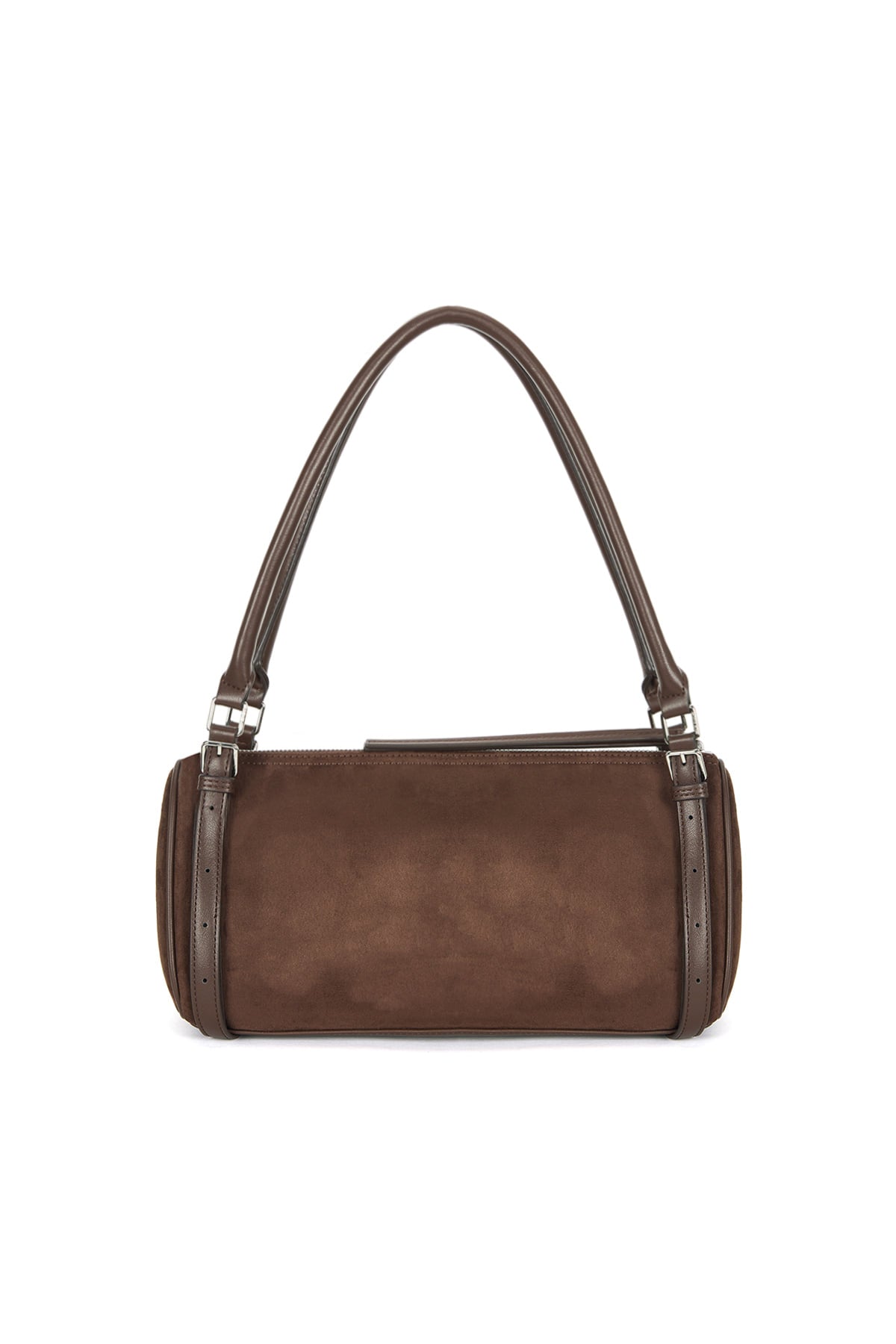 Matin Kim - Suede Buckle Strap Shoulder Bag (Brown) product image 2 | TRAB K-Fashion Australia