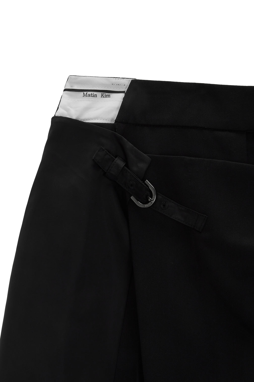 Matin Kim - Slit Point Skirt Trouser (Black) product image 3 | TRAB K-Fashion Australia