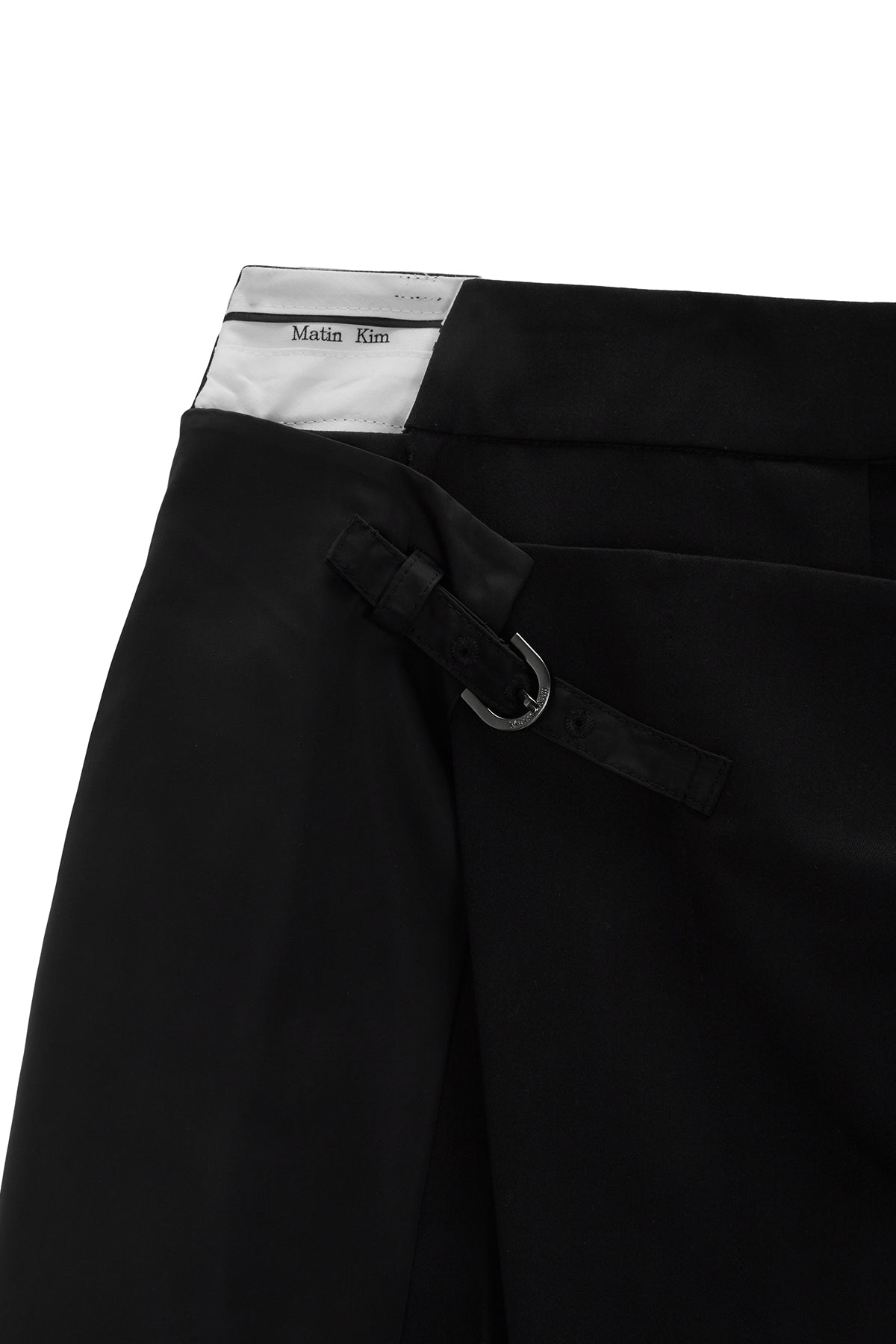 Matin Kim - Slit Point Skirt Trouser (Black) product image 3 | TRAB K-Fashion Australia