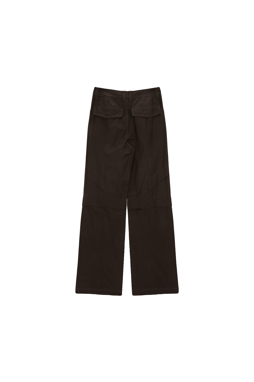 Matin Kim - Knee Point Tuck Wide Pants (Brown) product image 2 | TRAB K-Fashion Australia