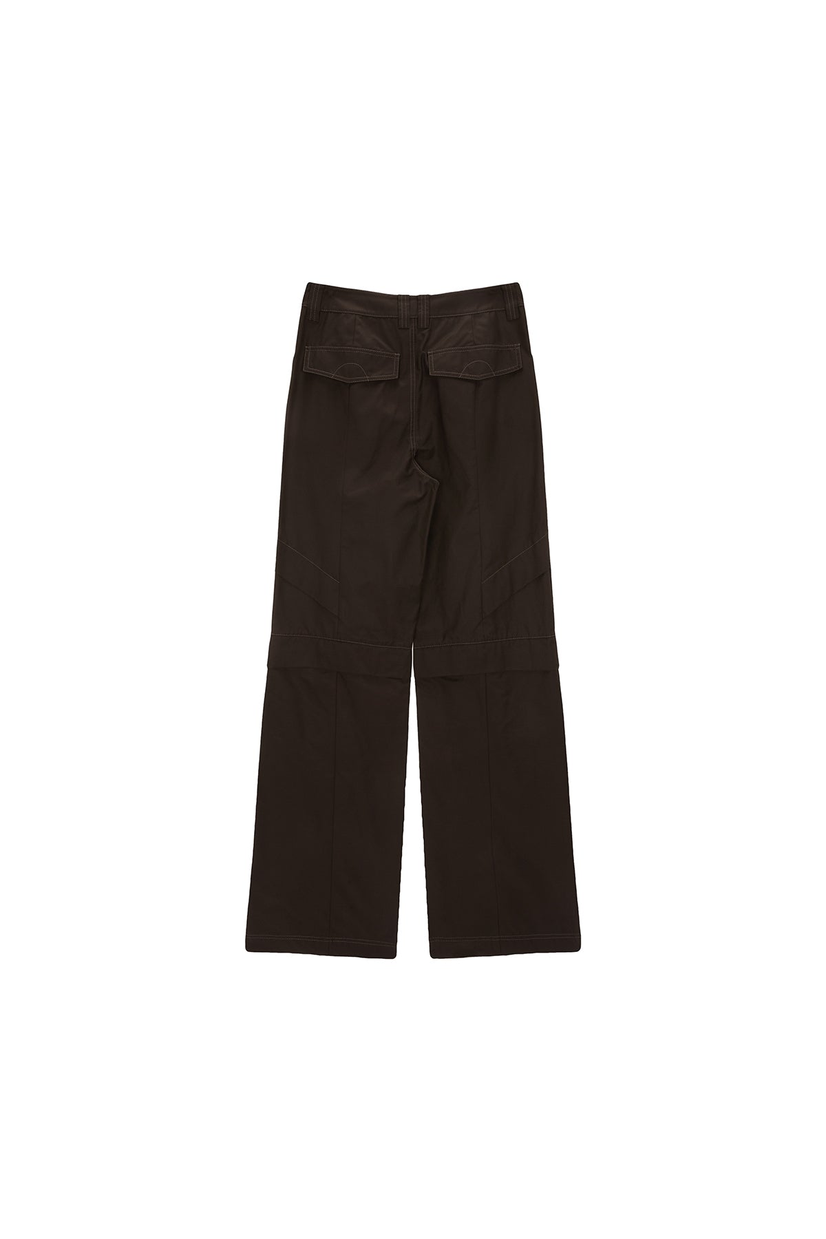 Matin Kim - Knee Point Tuck Wide Pants (Brown) product image 2 | TRAB K-Fashion Australia
