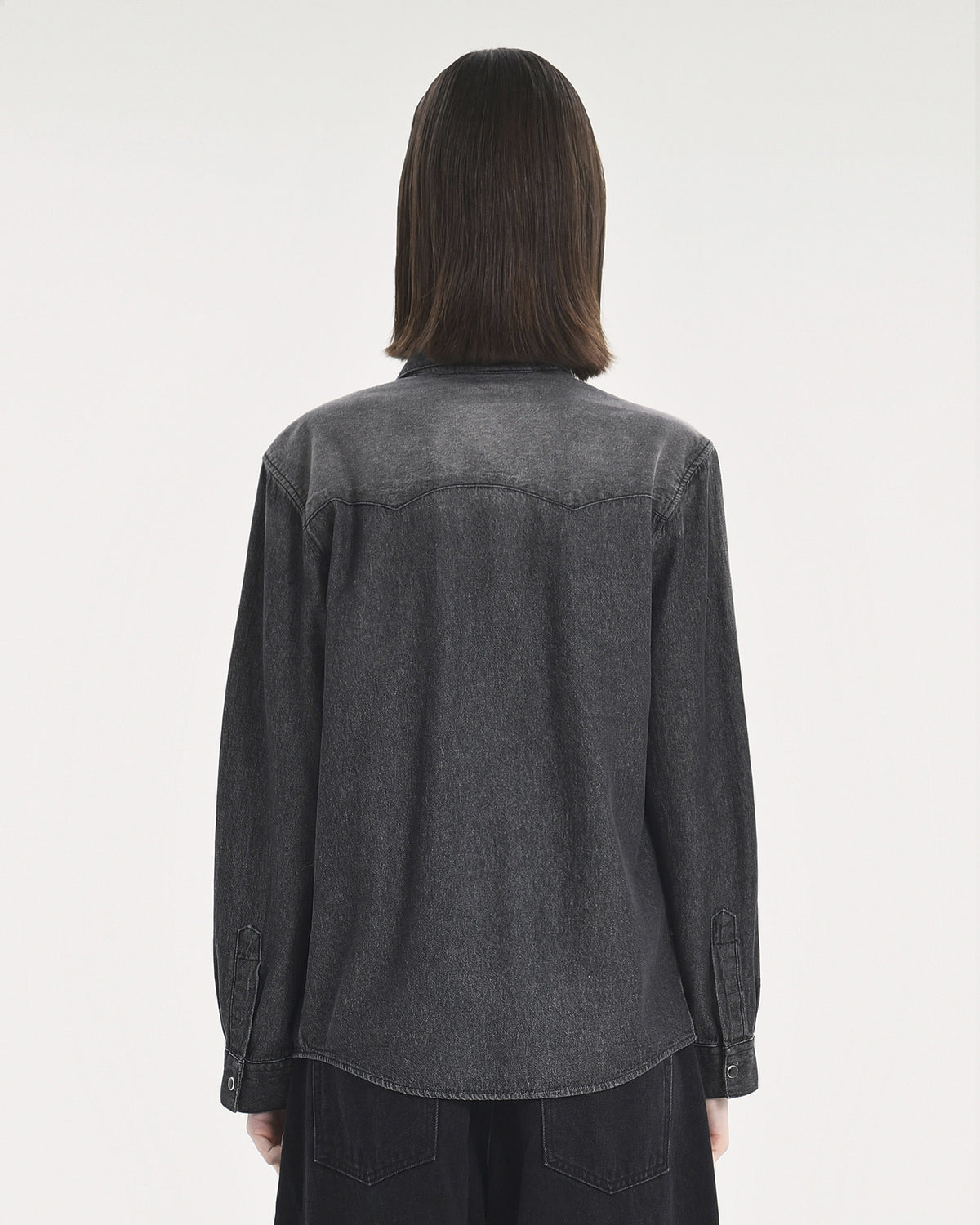 Brownyard - Denim Western Shirt (Black) product image 2 | TRAB K-Fashion Australia