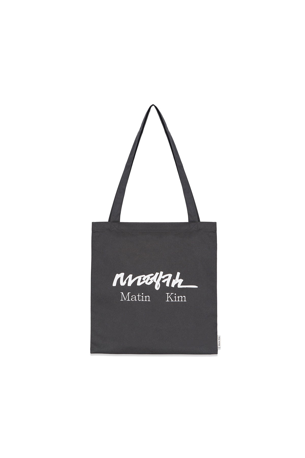 Matin Kim - Hangeul Big Logo Point Ecobag (Charcoal) product image 1 | TRAB K-Fashion Australia