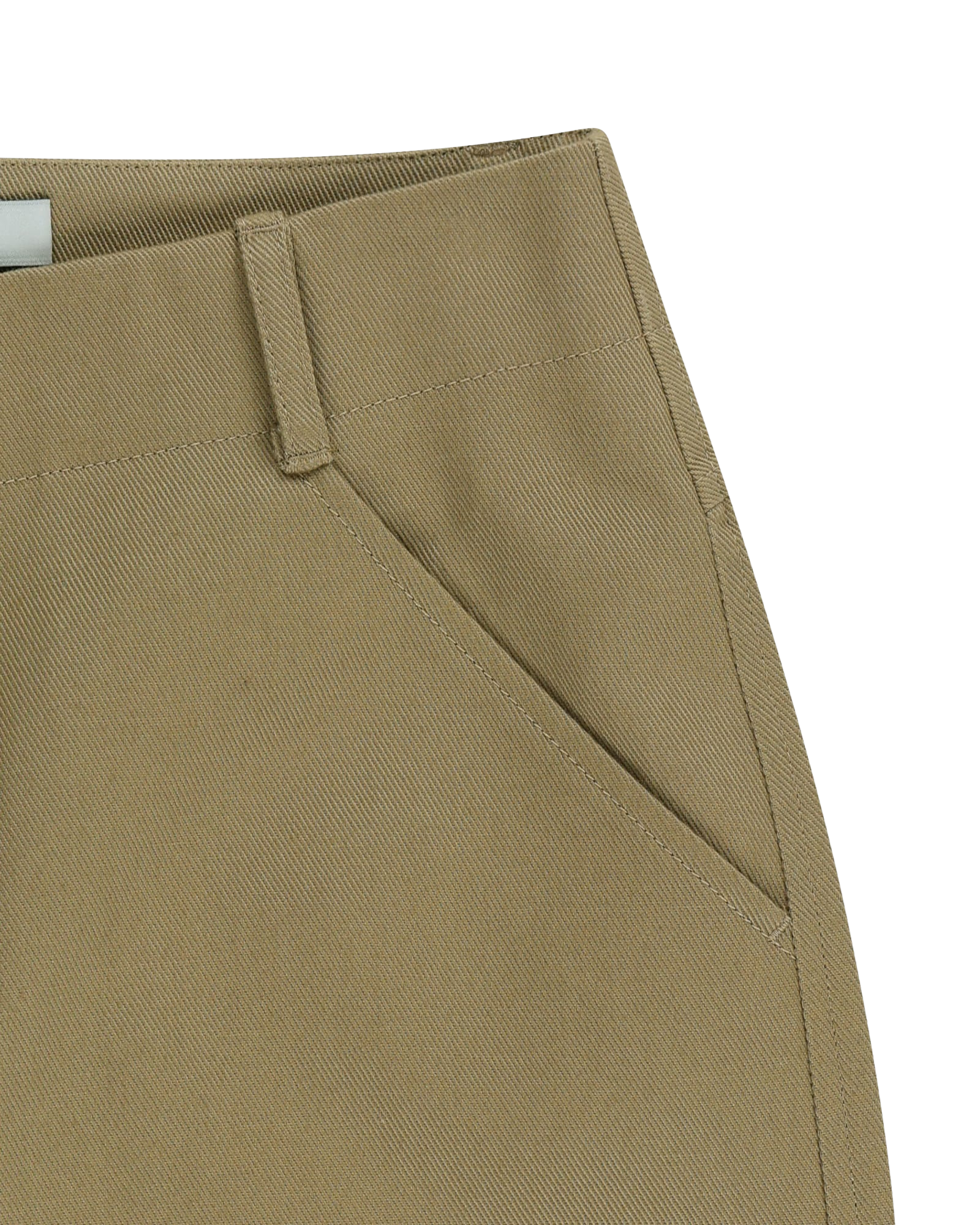 Kimhe Kim - Bicolor Logo Printed Rolled Up Pants (Beige) product image 10 | TRAB K-Fashion Australia