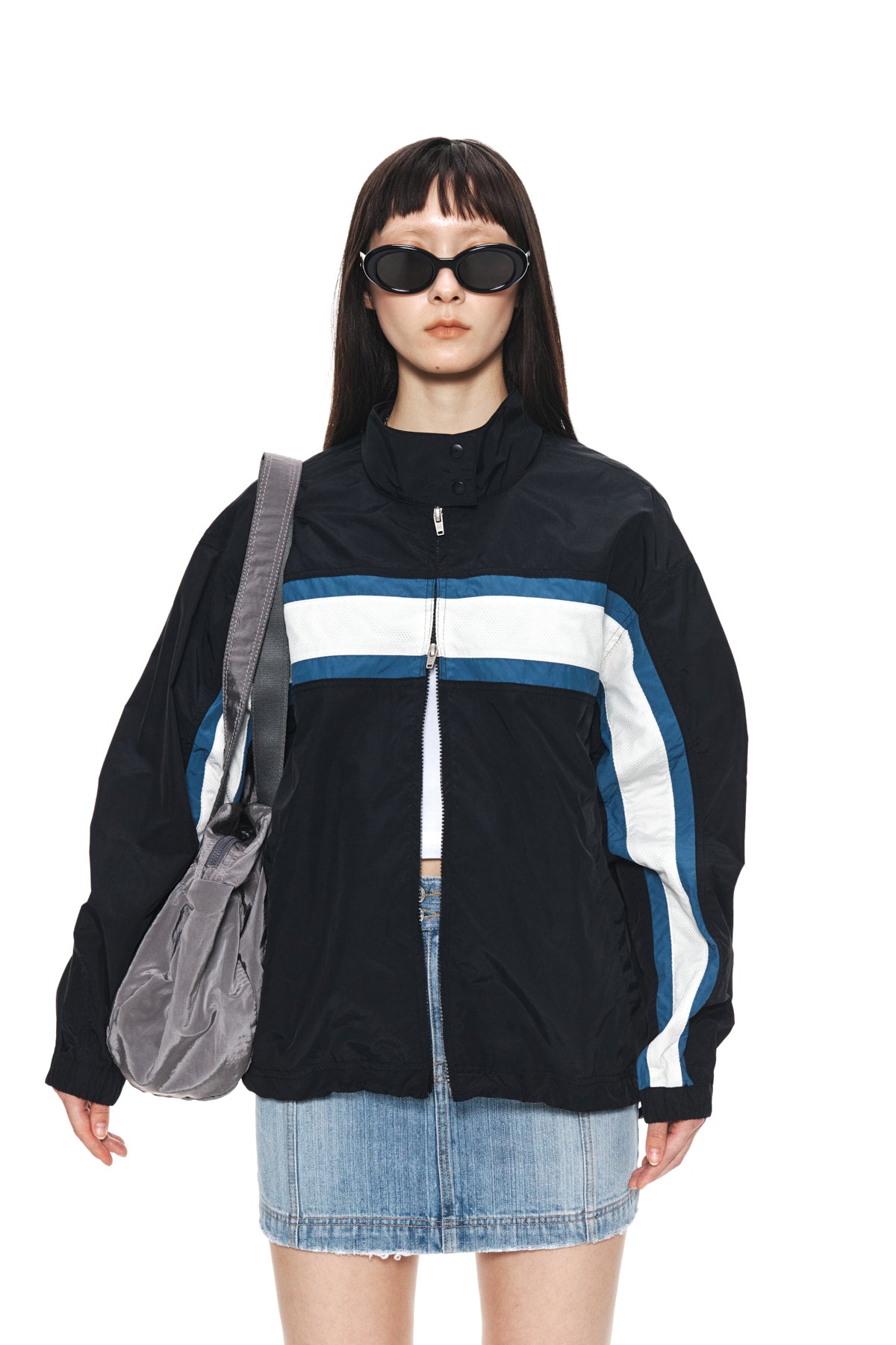 Matin Kim - Mesh Mix Racing Jumper (Black) product image 5 | TRAB K-Fashion Australia