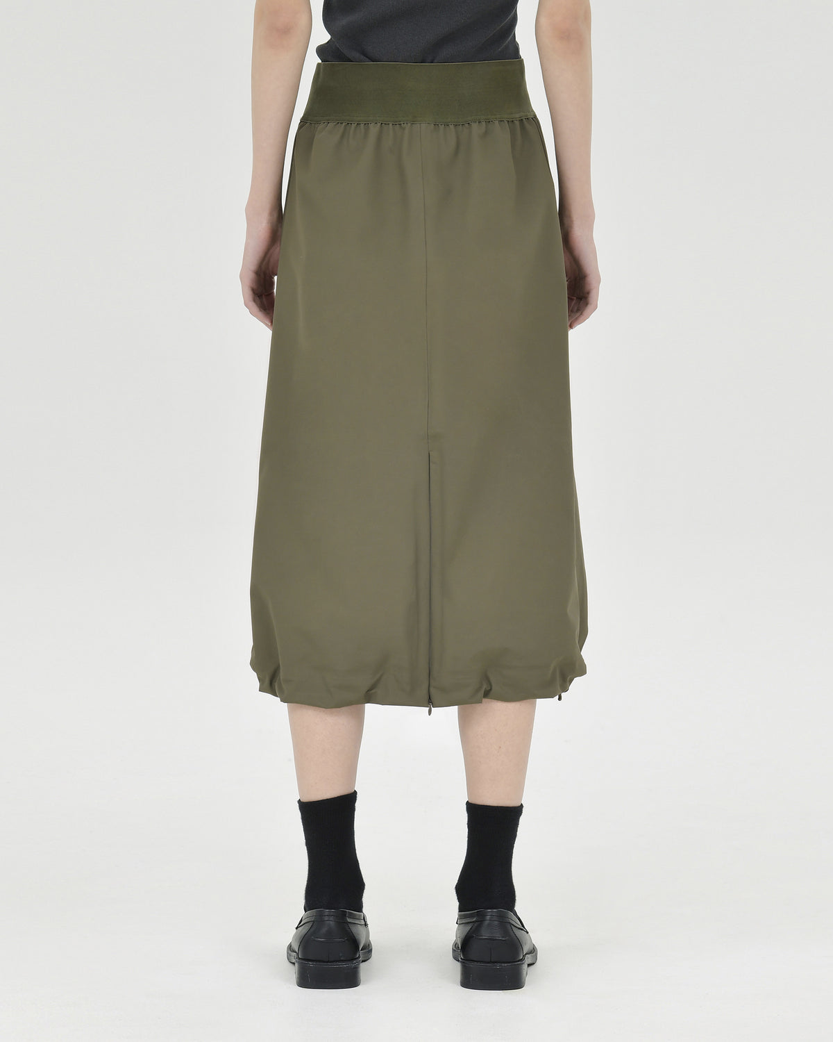 Brownyard - Shirring Skirt (Olive) product image 2 | TRAB K-Fashion Australia