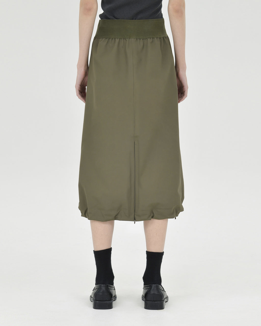 Brownyard - Shirring Skirt (Olive) product image 2 | TRAB K-Fashion Australia
