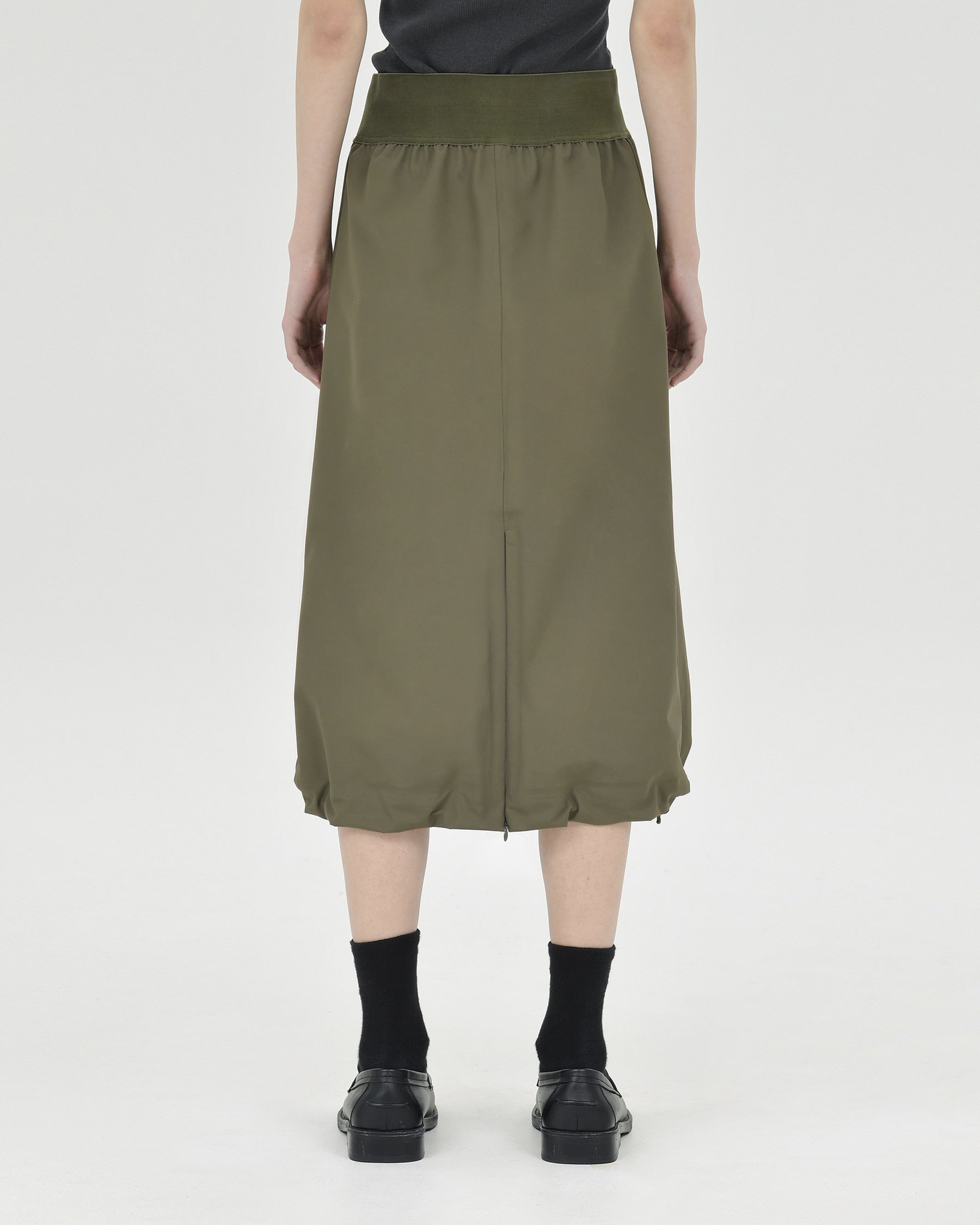 Brownyard - Shirring Skirt (Olive) product image 2 | TRAB K-Fashion Australia