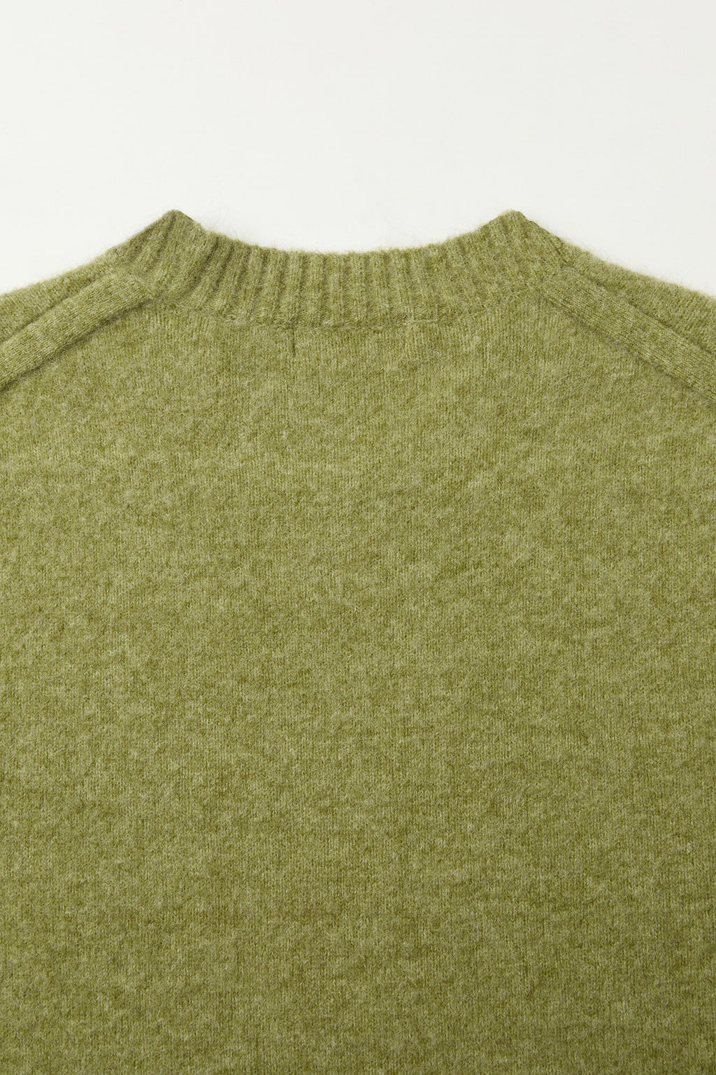 Coor - Wool Blend Hairy V-Neck Sweater (Pale Green) product image 6 | TRAB K-Fashion Australia