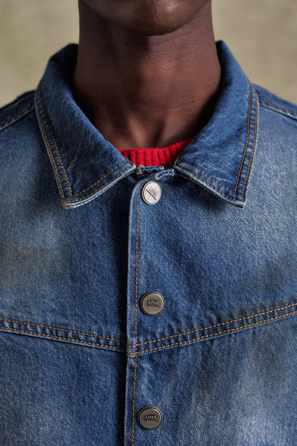 Andersson Bell - Rodeo Motorcycle Denim Jacket (Blue) product image 4 | TRAB K-Fashion Australia