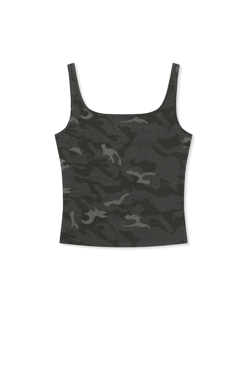 Matin Kim - Square Neck Cropped Tank Top (Charcoal) product image 11 | TRAB K-Fashion Australia