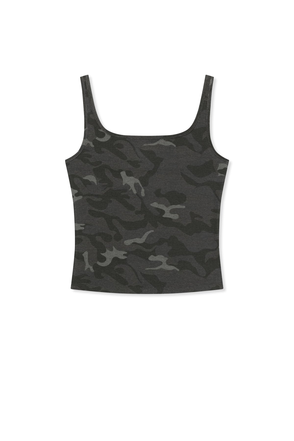 Matin Kim - Square Neck Cropped Tank Top (Charcoal) product image 11 | TRAB K-Fashion Australia