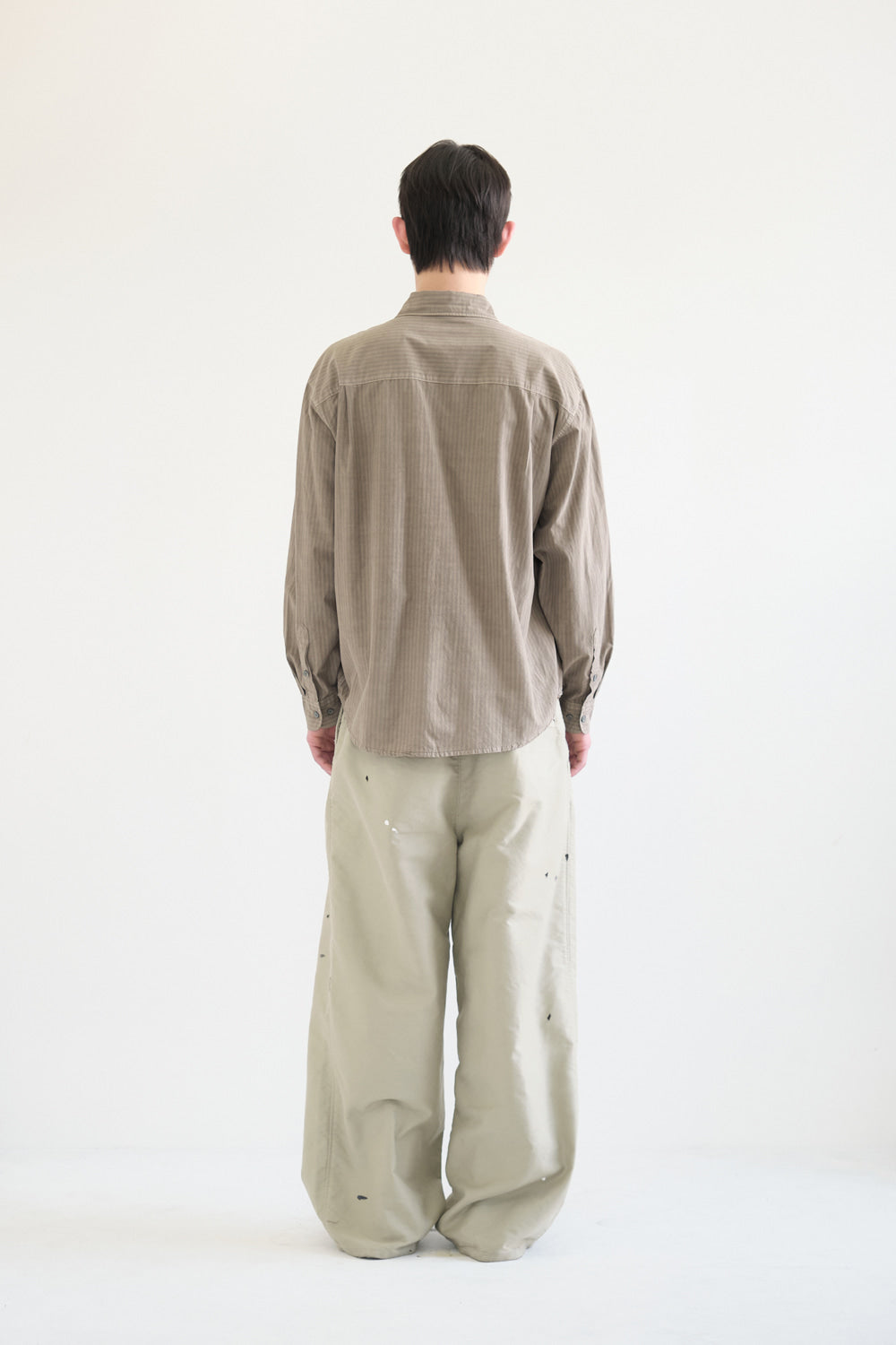 Hatchingroom - Shadow Stripe Shirt (Dusty Orange) product image 4 | TRAB K-Fashion Australia