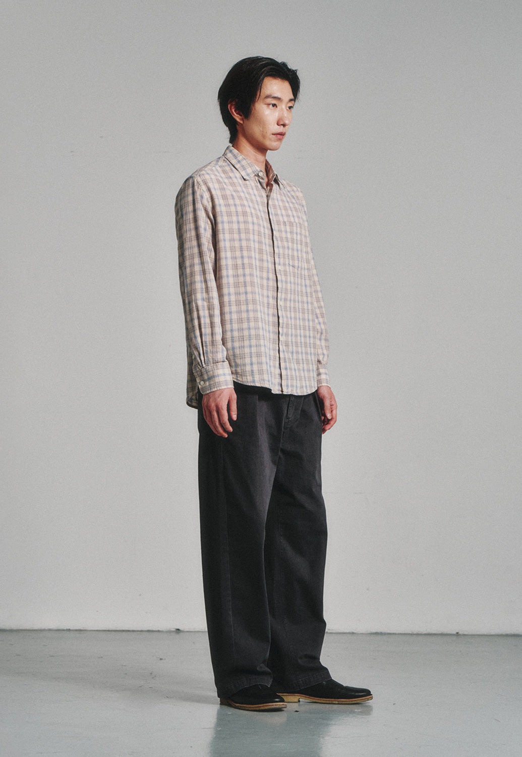 Art if acts - French Check Shirt (Cliff/Blue) product image 3 | TRAB K-Fashion Australia