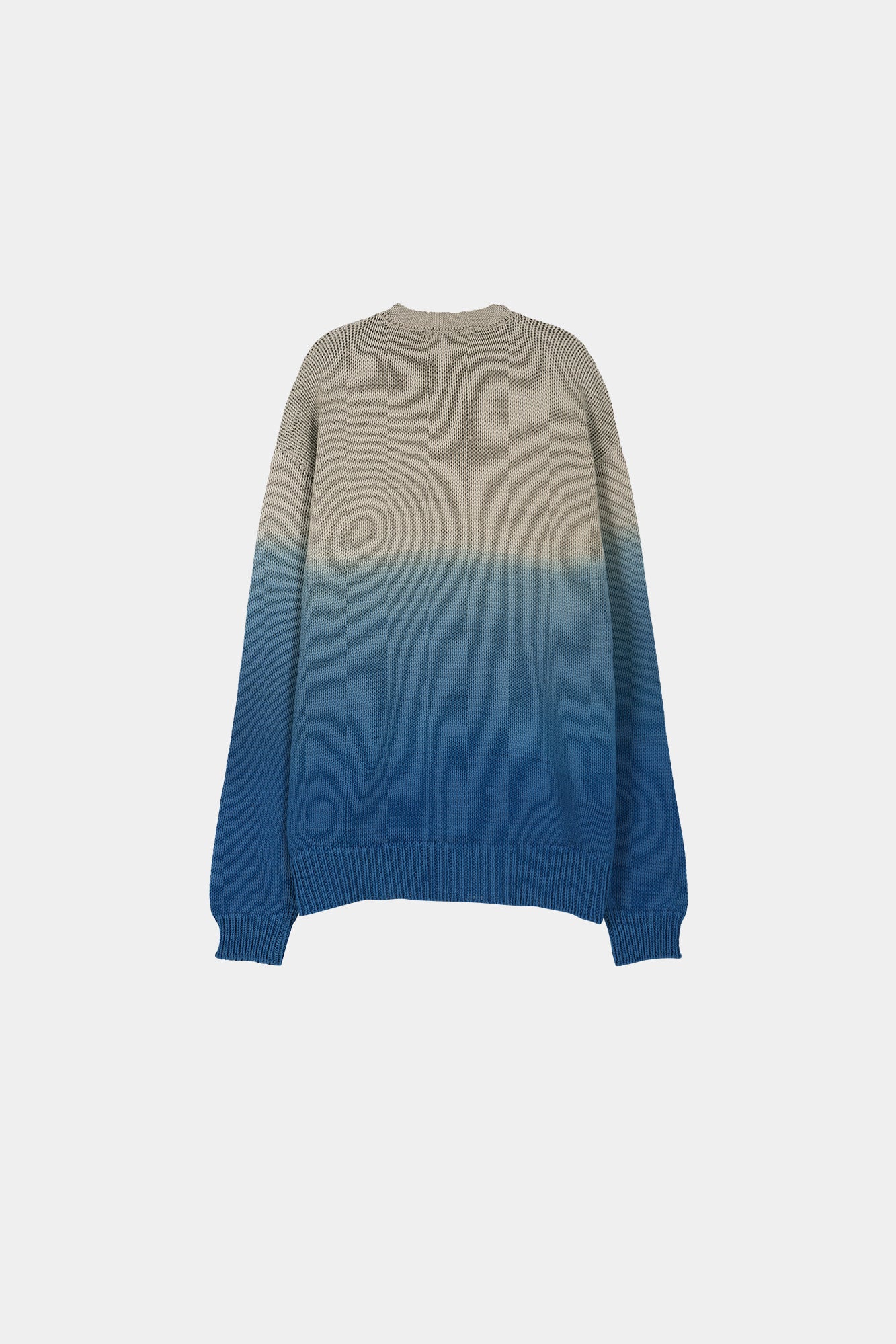 Andersson Bell - Gradient Henry-Neck Sweater (Beige/Blue) product image 9 | TRAB K-Fashion Australia
