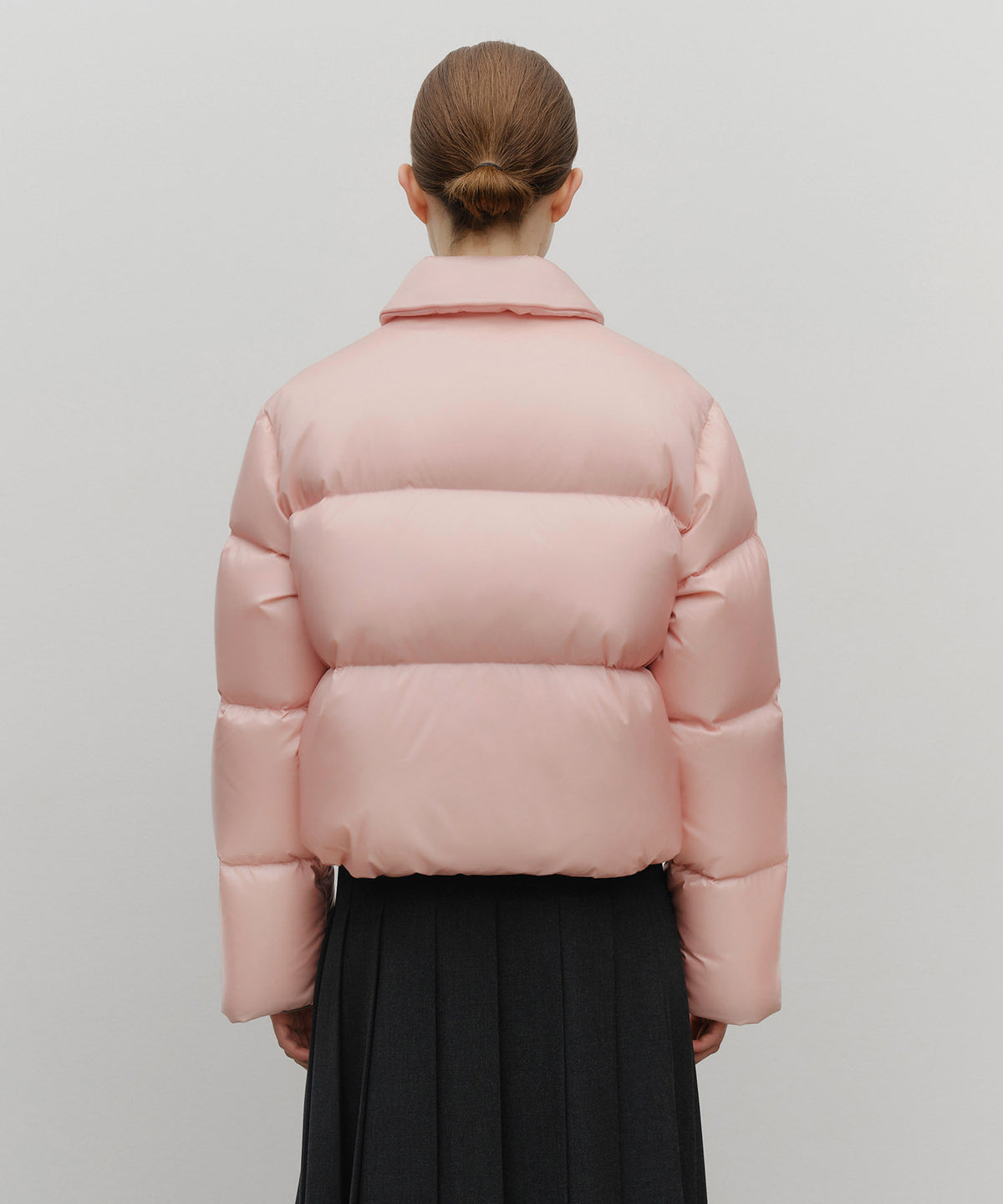 Marithe & Francois Girbaud - Collar Crop Down Jacket (Pink) product image 3 | TRAB K-Fashion Australia