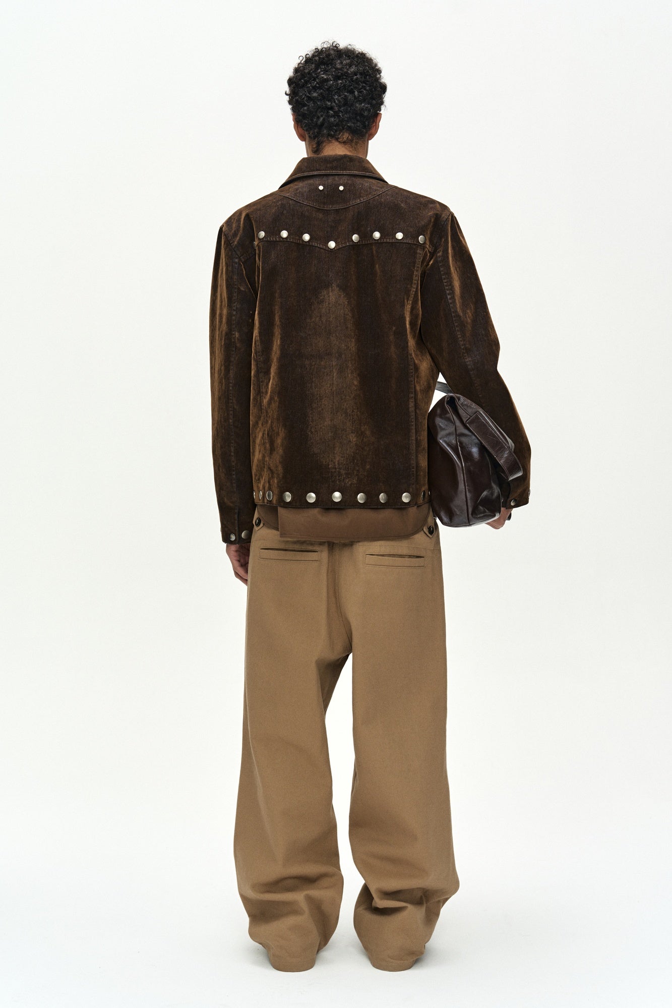 Andersson Bell - Georgia Flock Velvet Jacket (Brown) product image 5 | TRAB K-Fashion Australia