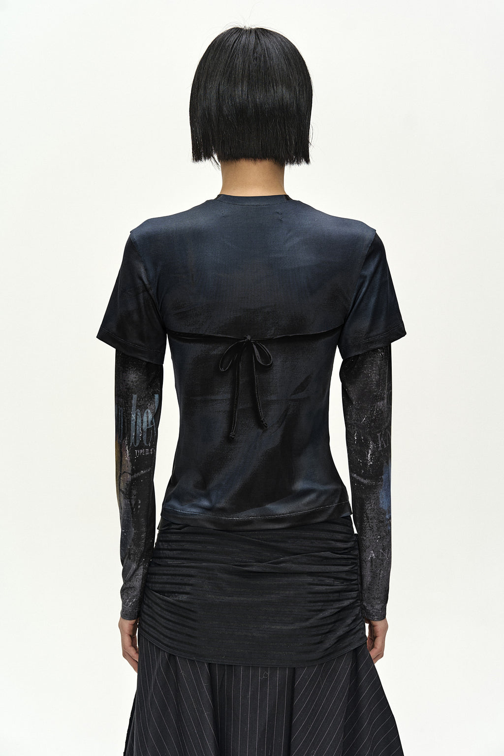 Andersson Bell - Rock Archive Layered T-Shirt (black) (Black) product image 6 | TRAB K-Fashion Australia