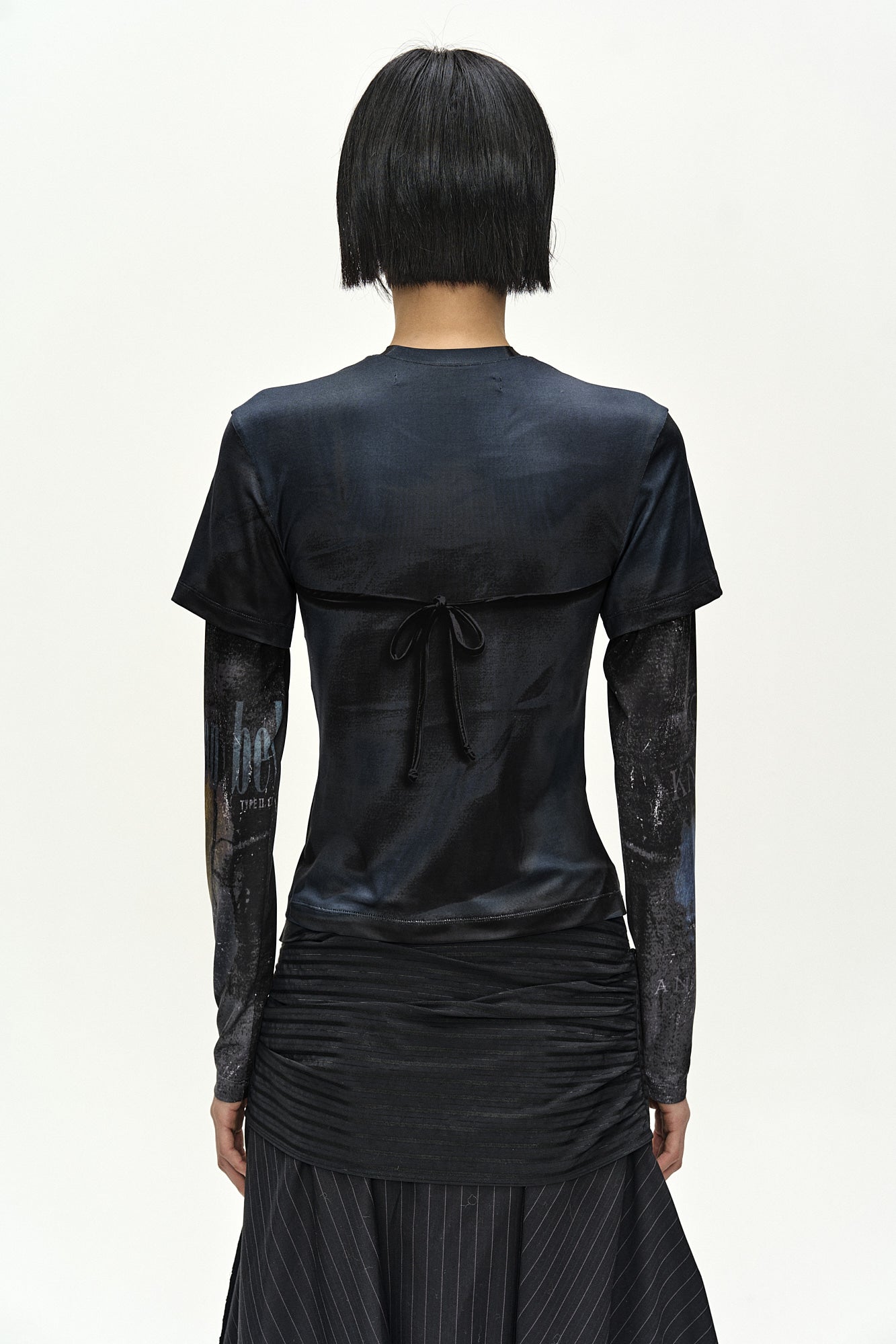 Andersson Bell - Rock Archive Layered T-Shirt (black) (Black) product image 6 | TRAB K-Fashion Australia
