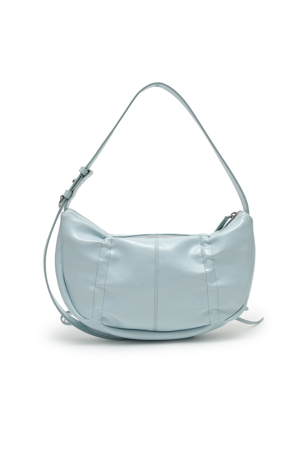 Matin Kim - Half Shirring Ribbon Round Bag (Sky) product image 3 | TRAB K-Fashion Australia