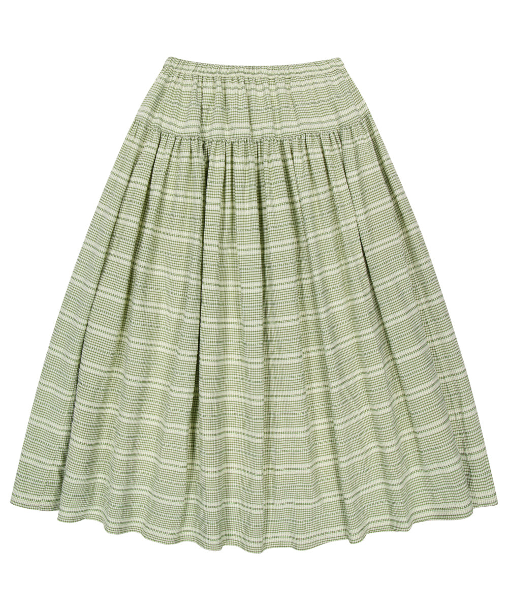 Coyseio - Wide Shirring Skirt (Light Green) product image 16 | TRAB K-Fashion Australia