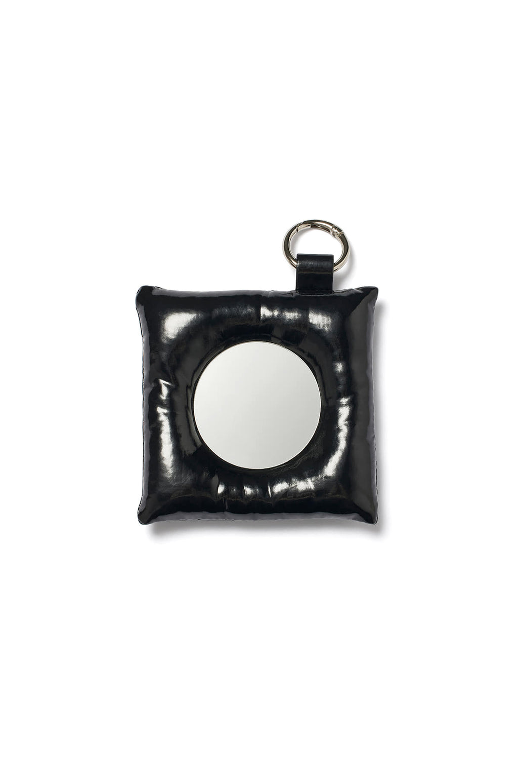 Matin Kim - Puffer Square Mirror Keyring (Black) product image 2 | TRAB K-Fashion Australia