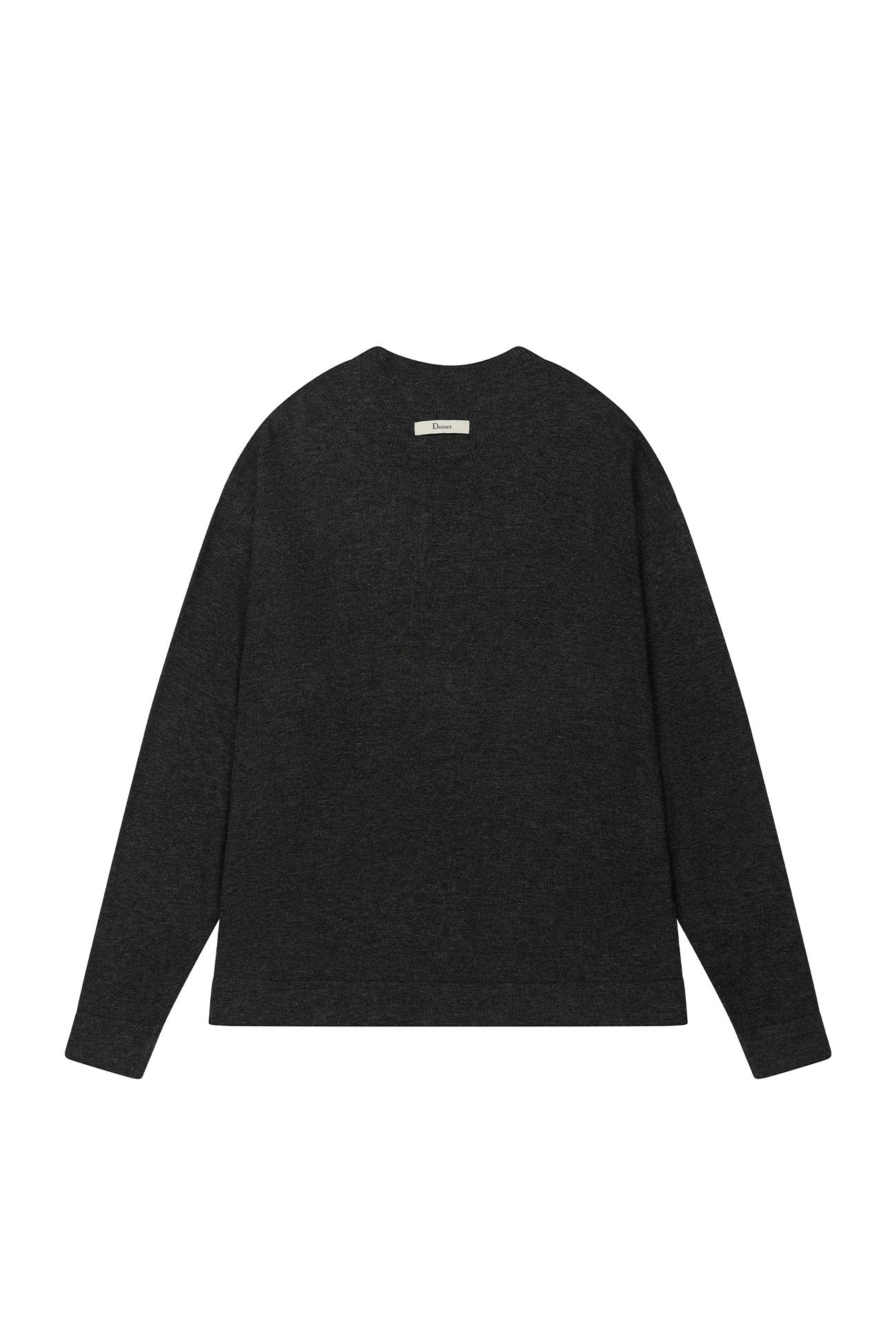 Deinet - Button Up Pullover Knit (Charcoal) product image 8 | TRAB K-Fashion Australia