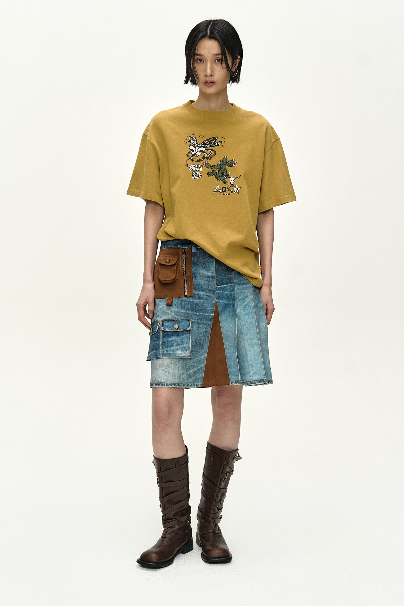 Andersson Bell - Anedrsson Bell X Brain Dead Mosquito T-Shirt (Amber) product image 2 | TRAB K-Fashion Australia