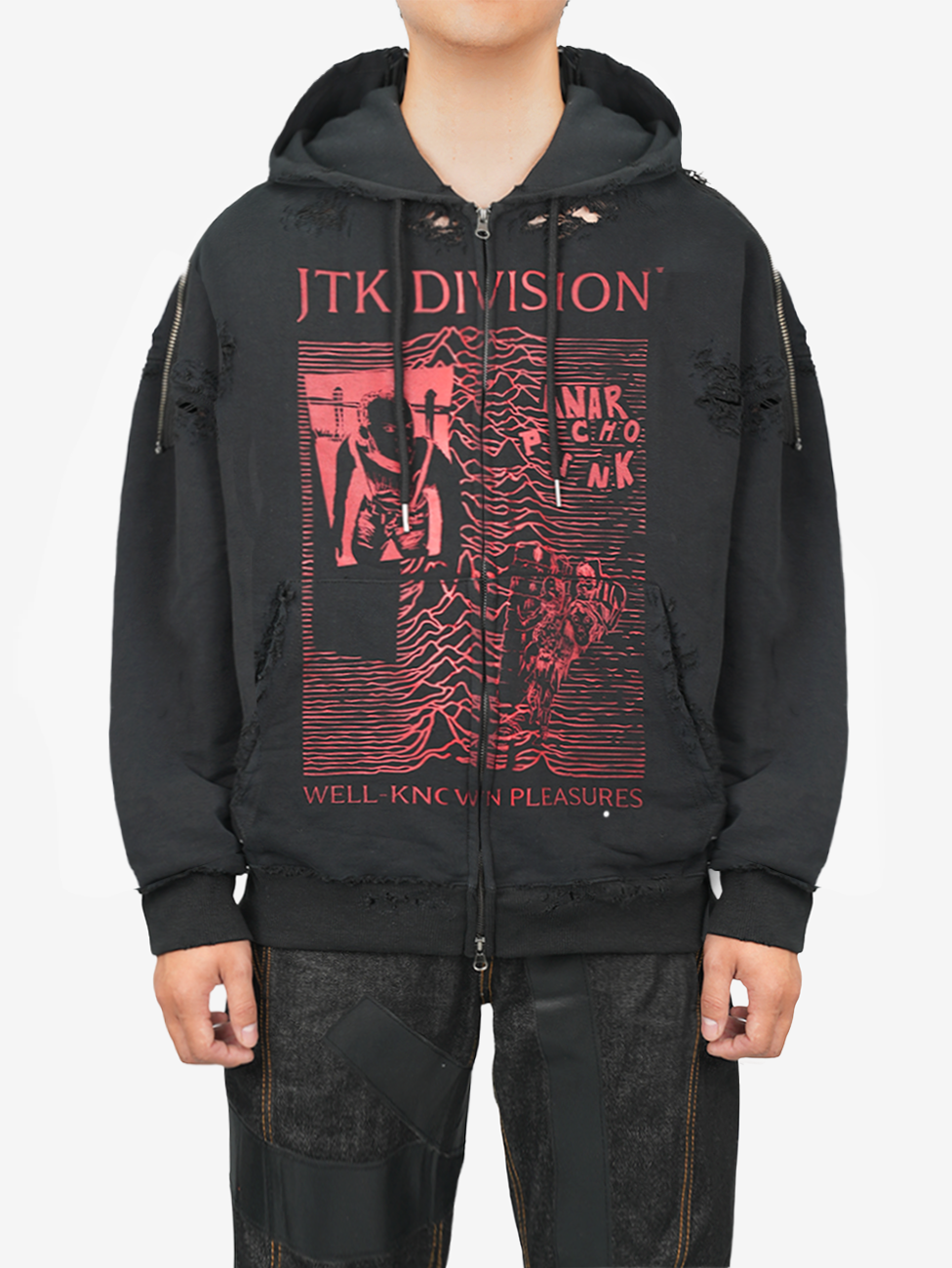 Juntae Kim - 'Jtk Division' Zip-Up Hoodie (OC1) product image 1 | TRAB K-Fashion Australia
