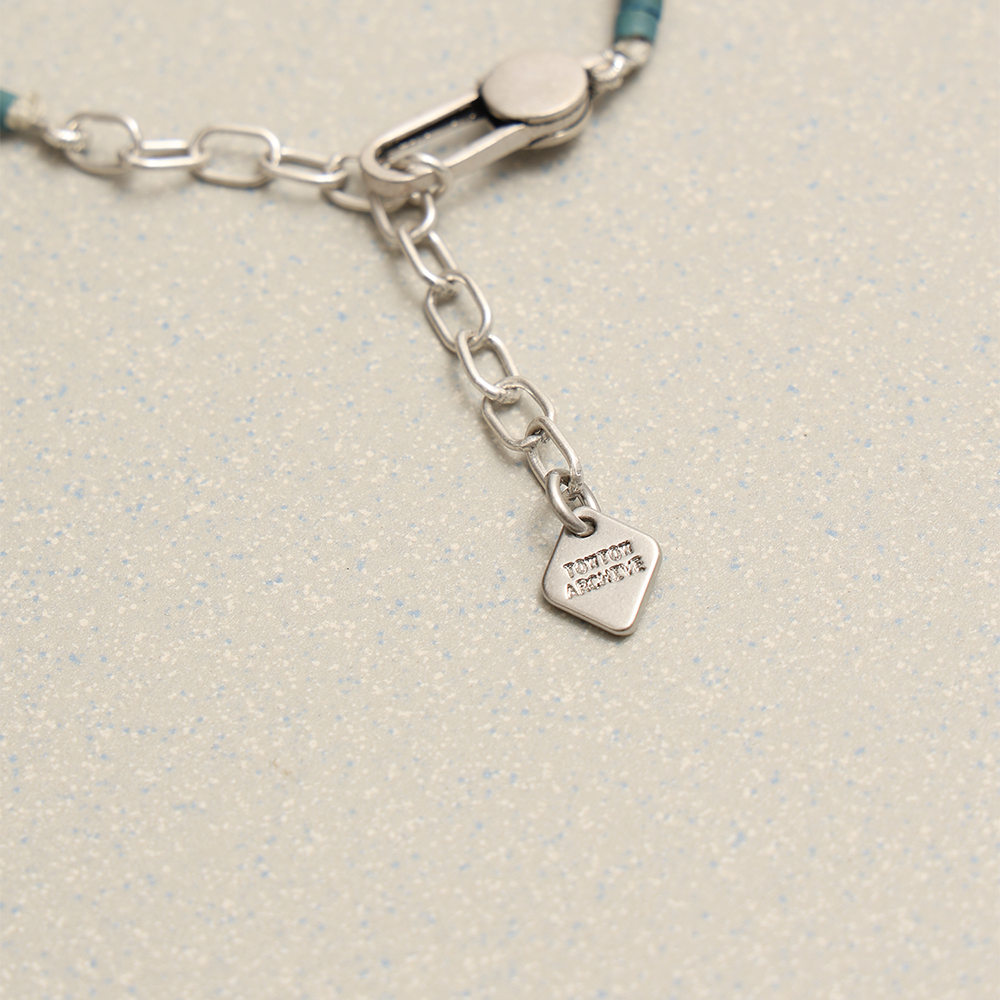 Towtow Archive - Eagle Charm Beads Necklace (Blue) product image 4 | TRAB K-Fashion Australia