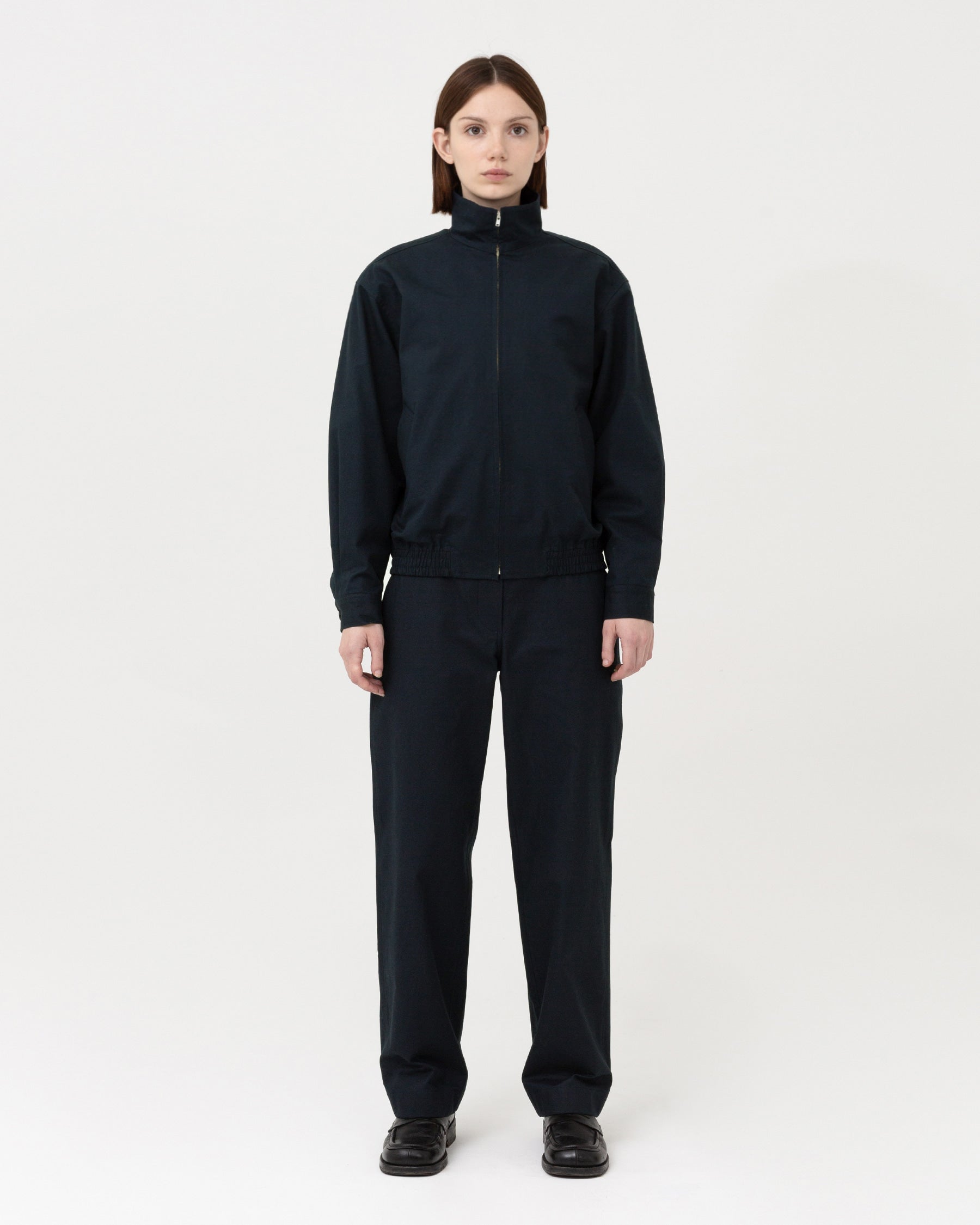 Brownyard - Stand Collar Blouson (Navy) product image 1 | TRAB K-Fashion Australia