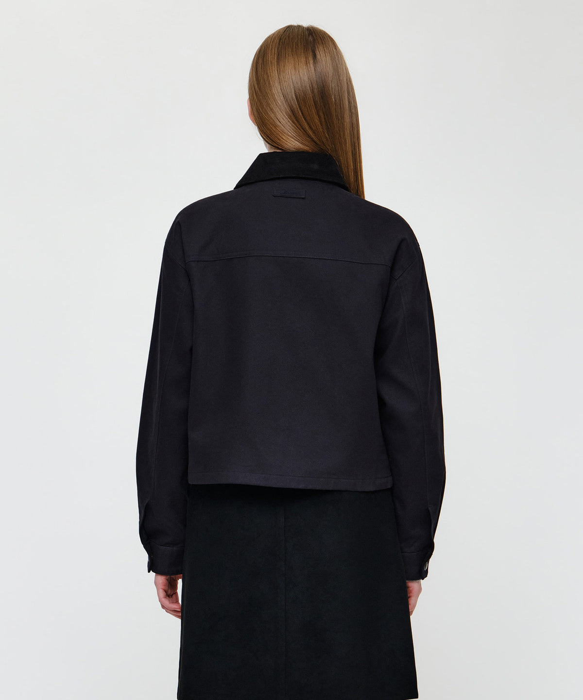 Marithe & Francois Girbaud - Cotton Crop Work Jacket (Dark Navy) product image 3 | TRAB K-Fashion Australia