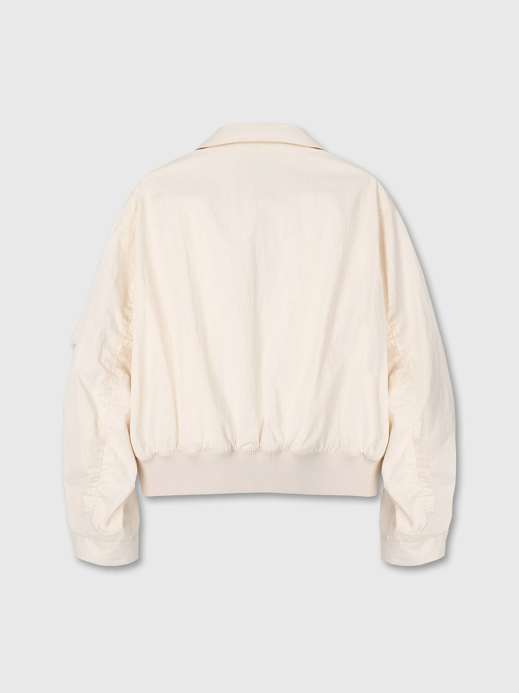 Tonywack - Light Cotton Nylon Bomber Jacket (Ecru) product image 8 | TRAB K-Fashion Australia