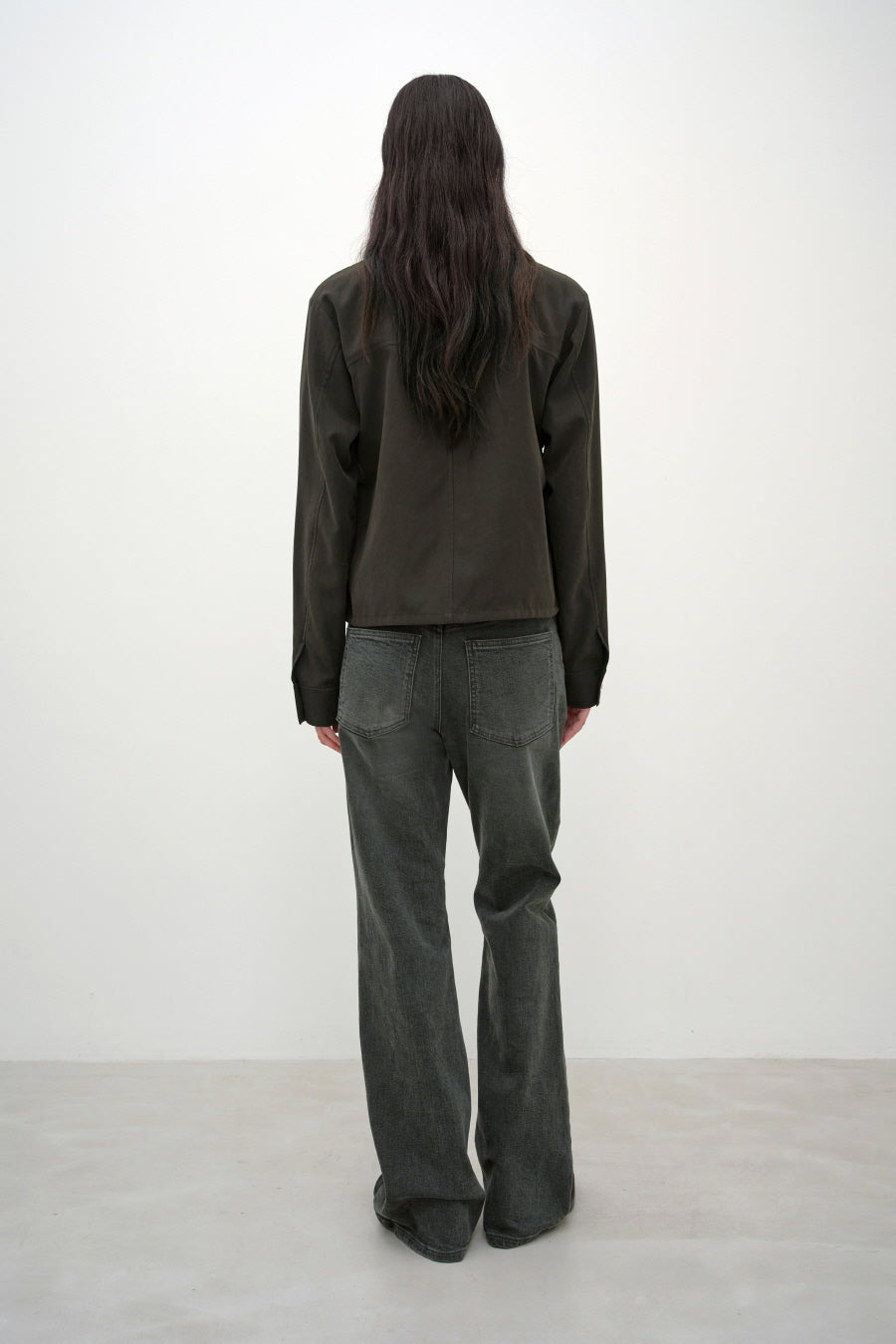 Insilence - Soft Shirring Shirt (Brown) product image 5 | TRAB K-Fashion Australia