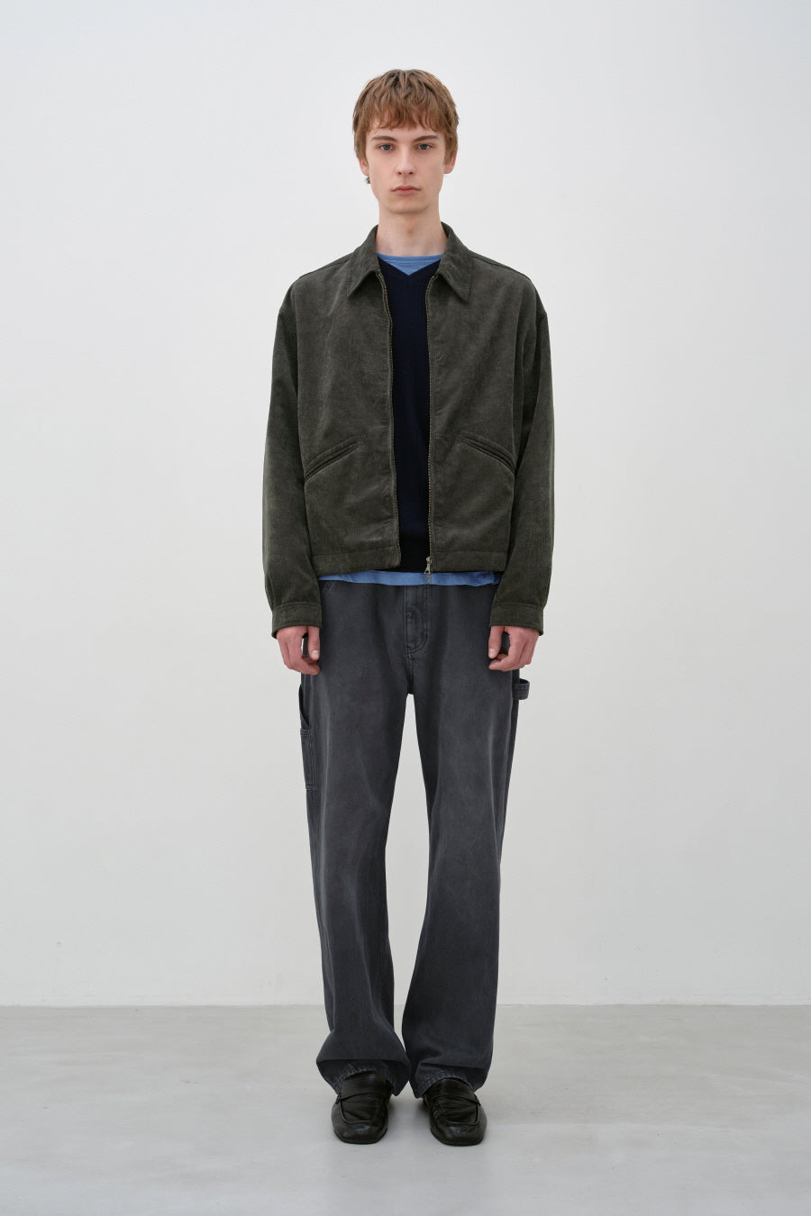 Insilence - Garment-dyed Painter Pants (Charcoal) product image 1 | TRAB K-Fashion Australia