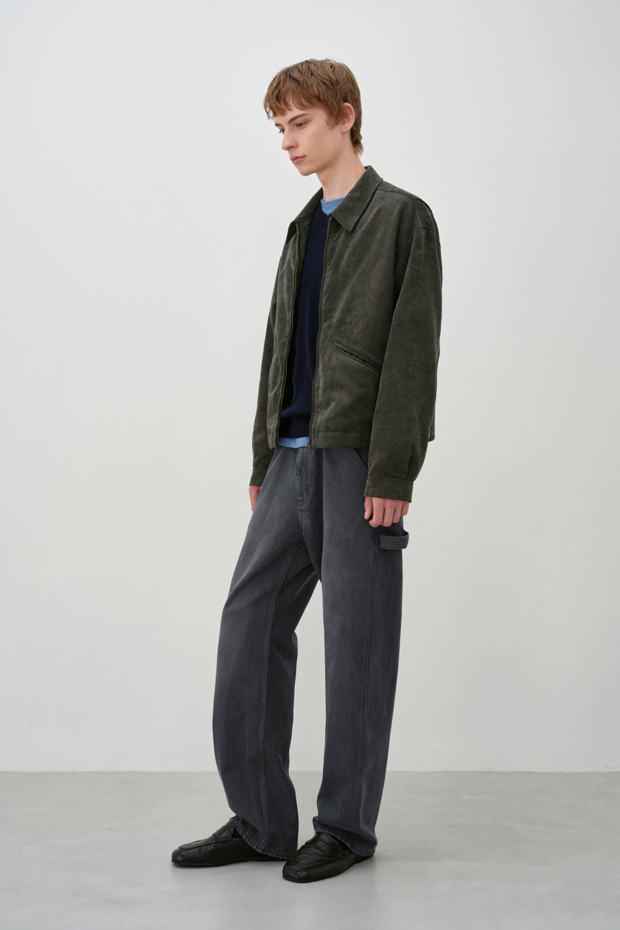 Insilence - Garment-dyed Painter Pants (Charcoal) product image 2 | TRAB K-Fashion Australia