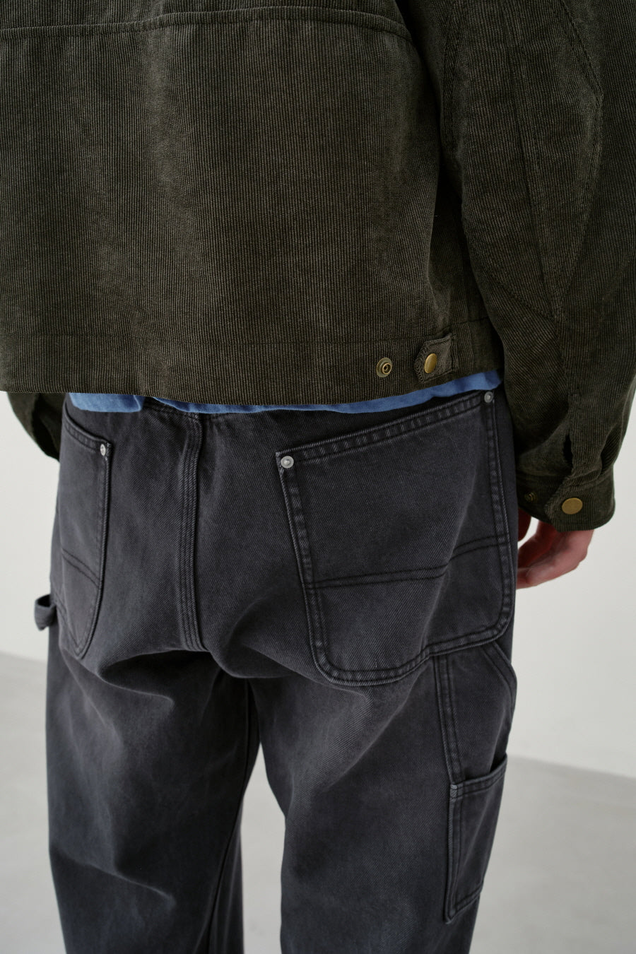Insilence - Garment-dyed Painter Pants (Charcoal) product image 4 | TRAB K-Fashion Australia