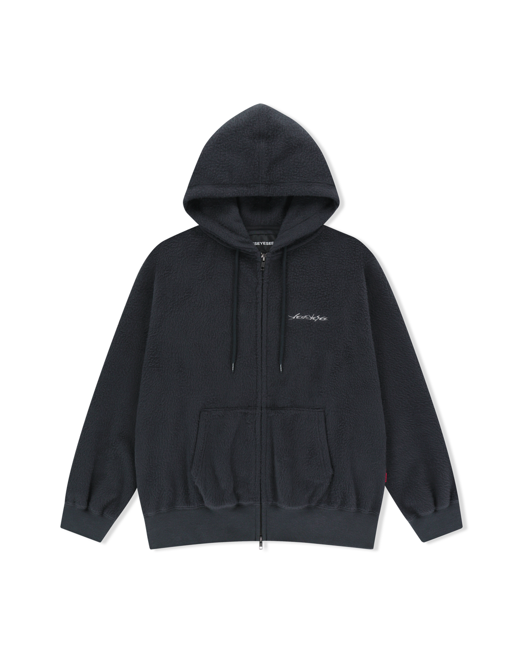 yeseyesee - Y.E.S Brushed Zip Up Hoodie (Charcoal) product image 1 | TRAB K-Fashion Australia