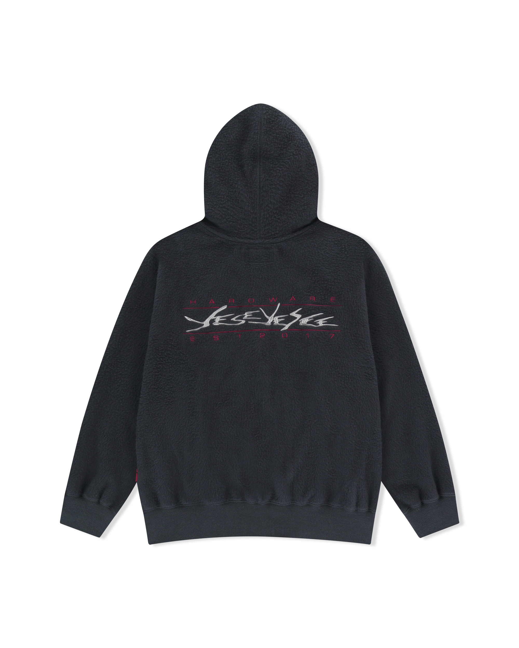 yeseyesee - Y.E.S Brushed Zip Up Hoodie (Charcoal) product image 2 | TRAB K-Fashion Australia