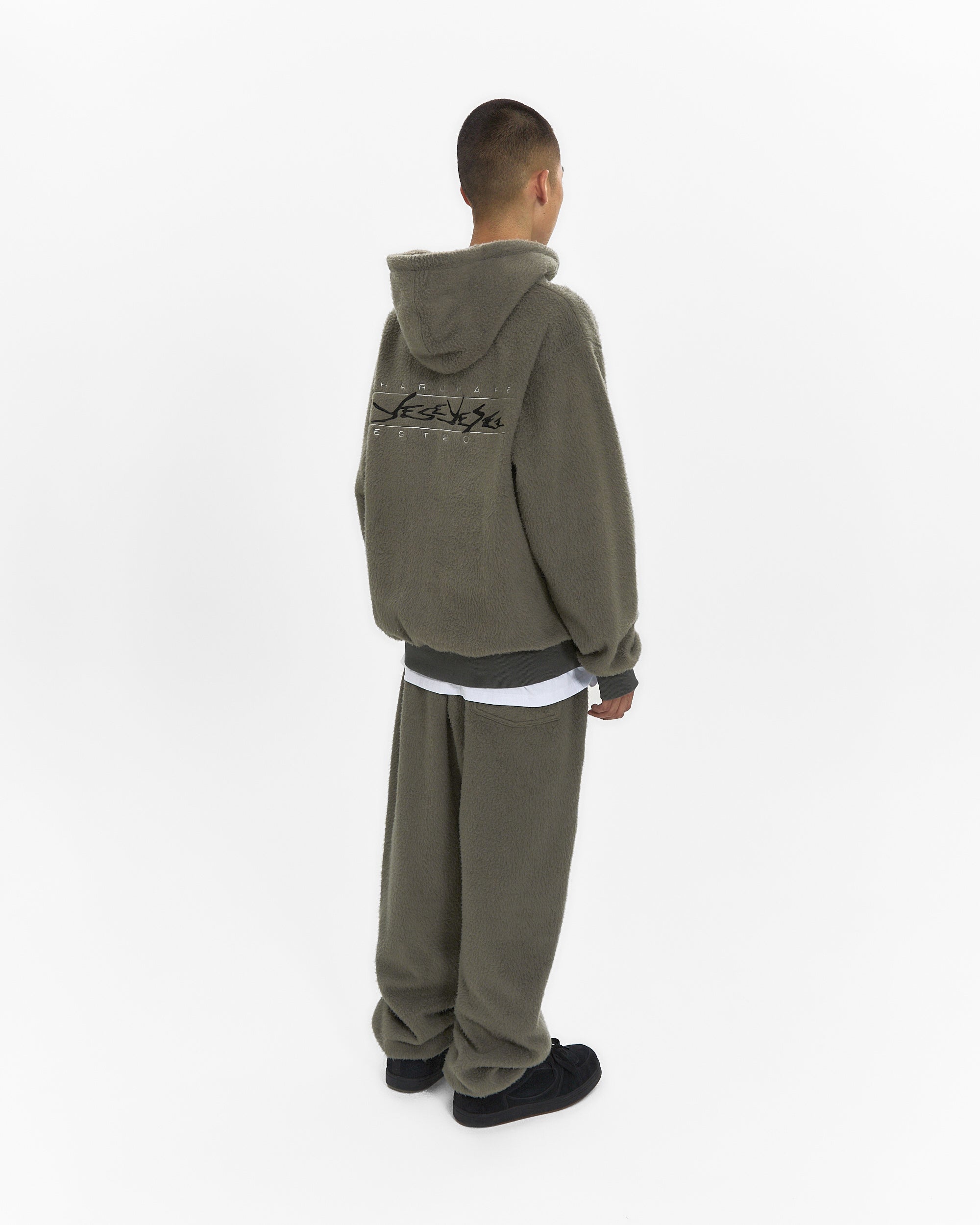 yeseyesee - Y.E.S Brushed Zip Up Hoodie (Khaki) product image 12 | TRAB K-Fashion Australia