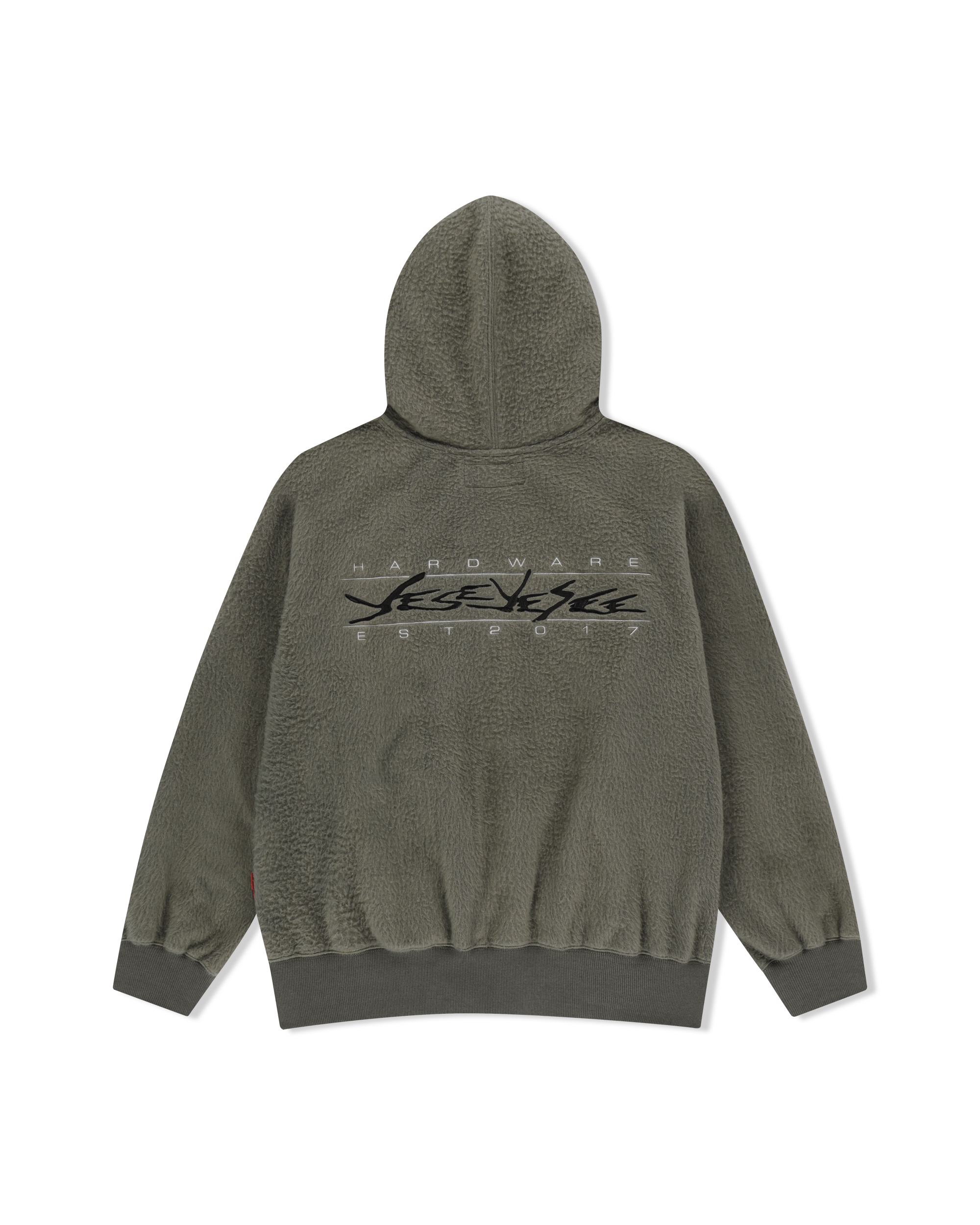 yeseyesee - Y.E.S Brushed Zip Up Hoodie (Khaki) product image 2 | TRAB K-Fashion Australia