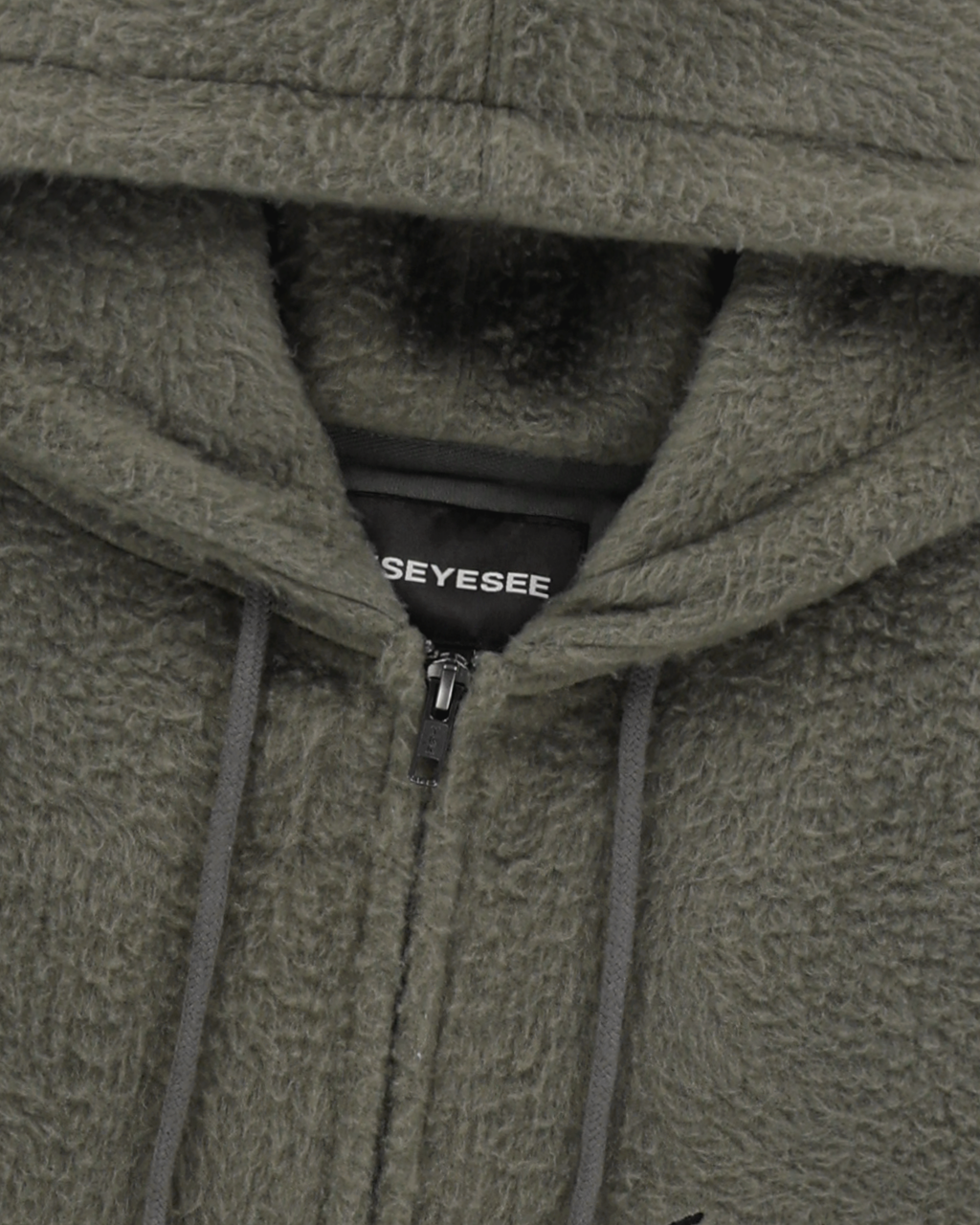 yeseyesee - Y.E.S Brushed Zip Up Hoodie (Khaki) product image 5 | TRAB K-Fashion Australia