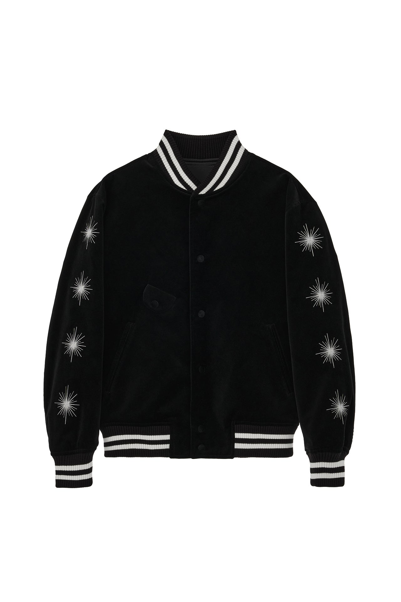 Stu - Embroidery Velvet Varsity (Black) product image 17 | TRAB K-Fashion Australia
