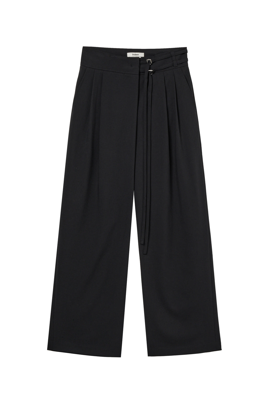 Deinet - Belted Wrap Trousers (Black) product image 1 | TRAB K-Fashion Australia