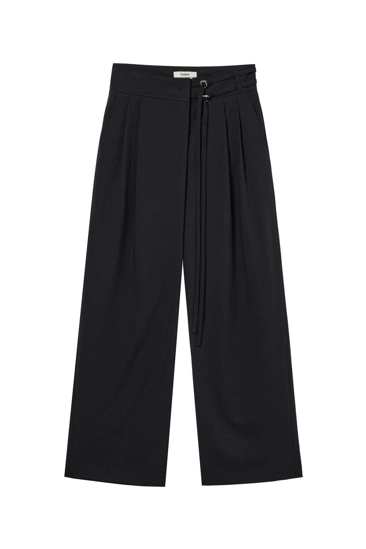 Deinet - Belted Wrap Trousers (Black) product image 1 | TRAB K-Fashion Australia