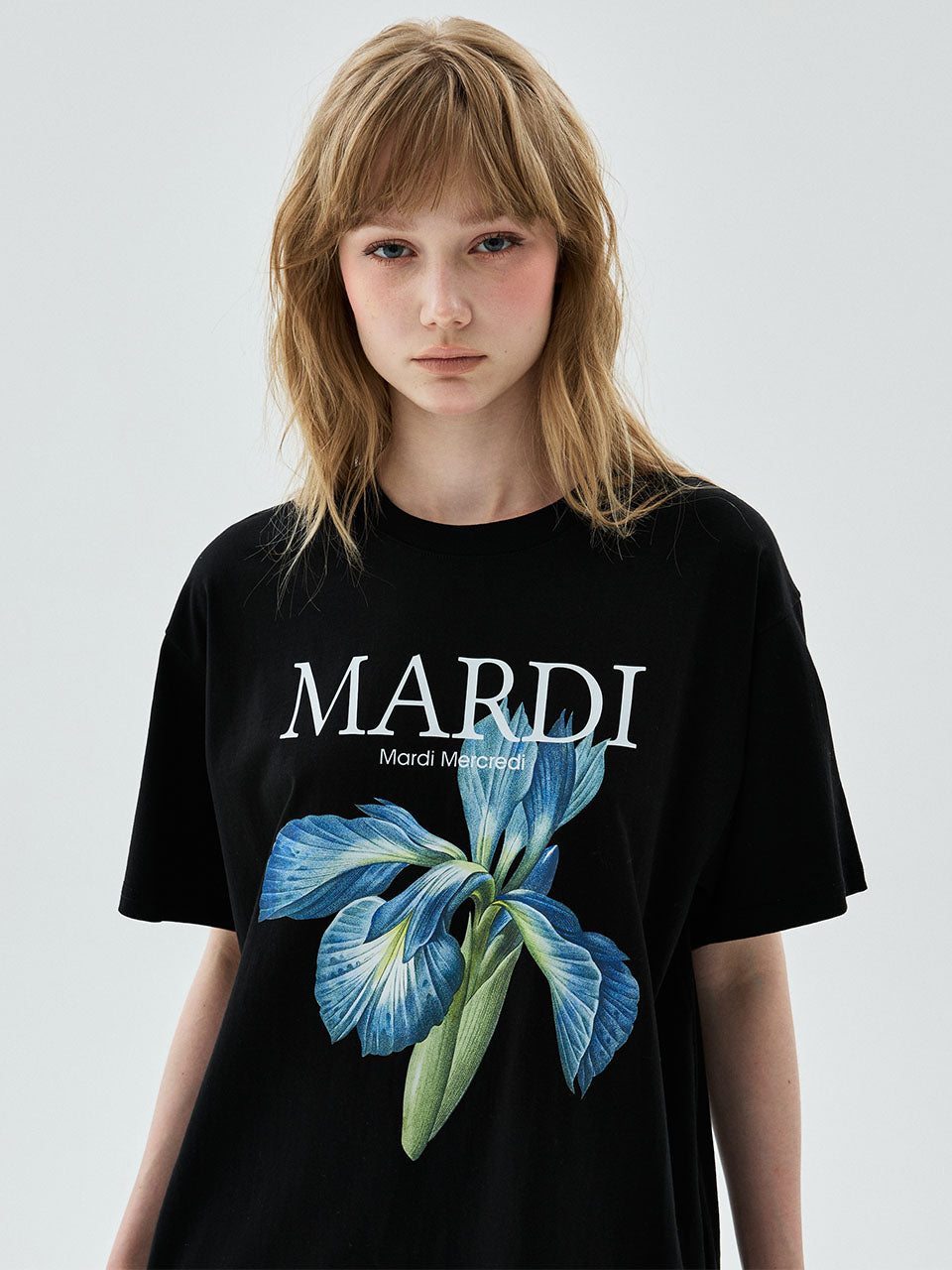 Mardi Mercredi - Tshirt Lilies 07 (Black) product image 1 | TRAB K-Fashion Australia