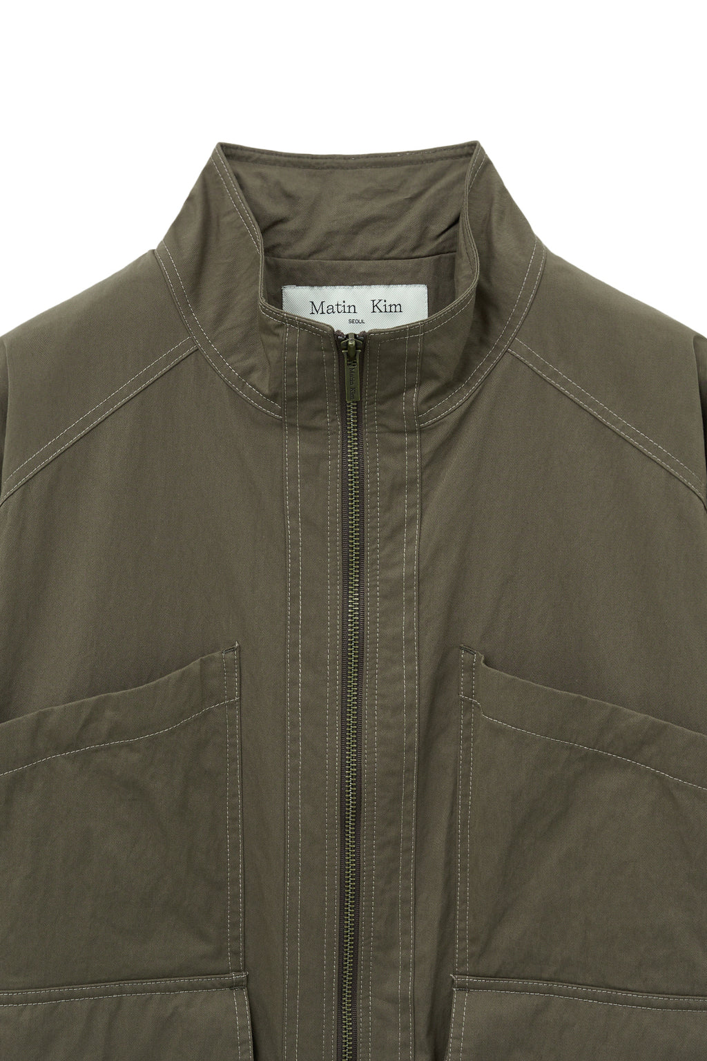 Matin Kim - Utility Bomber Jumper (Khaki Brown) product image 3 | TRAB K-Fashion Australia