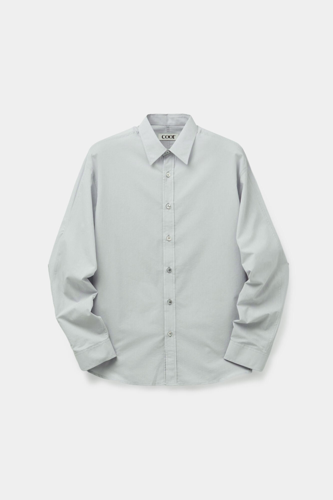 Coor - Pale Stripe Shirt (Light Gray) product image 1 | TRAB K-Fashion Australia