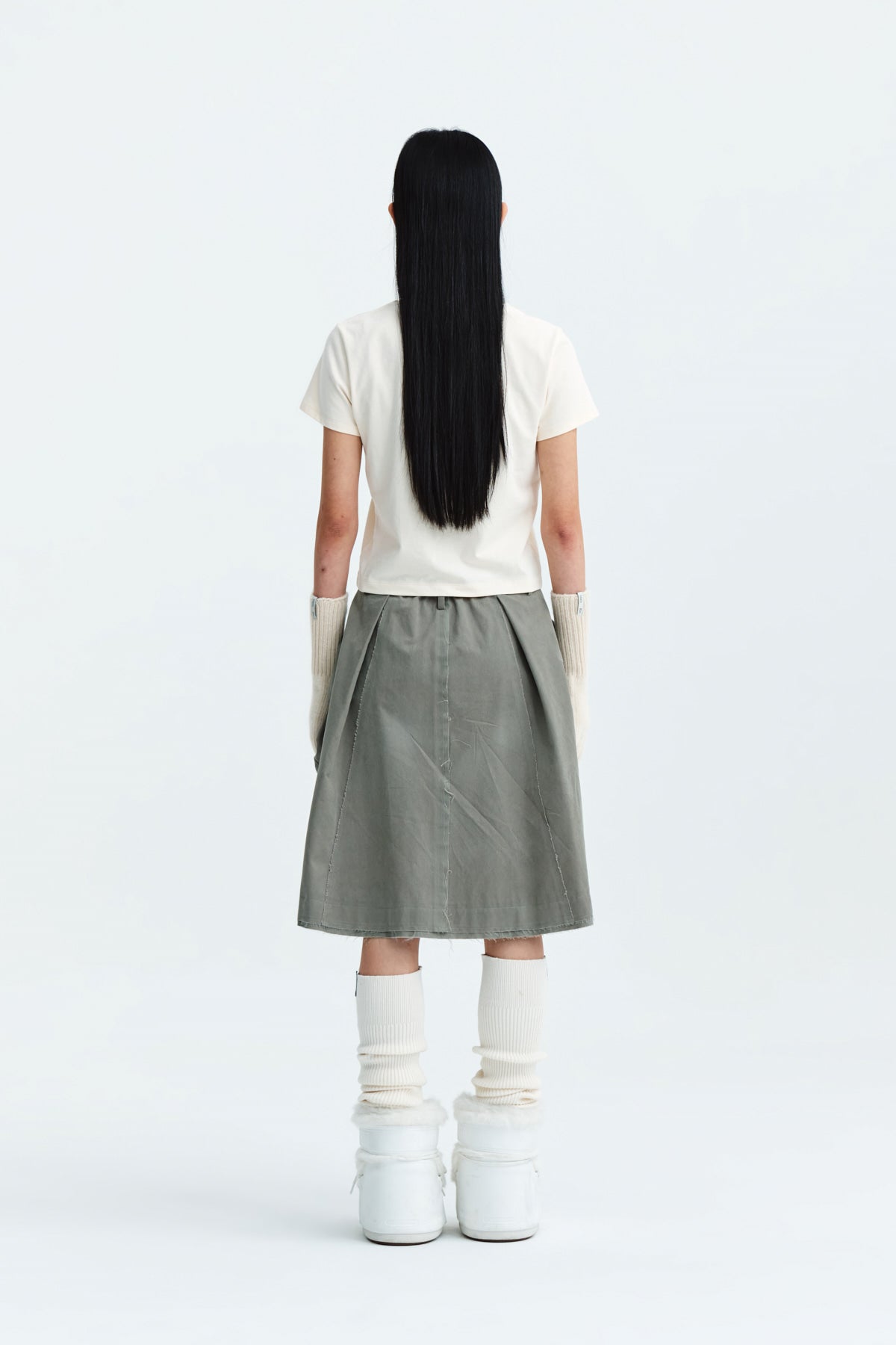 Matin Kim - Kitsch Printing Crop Top (Ivory) product image 8 | TRAB K-Fashion Australia