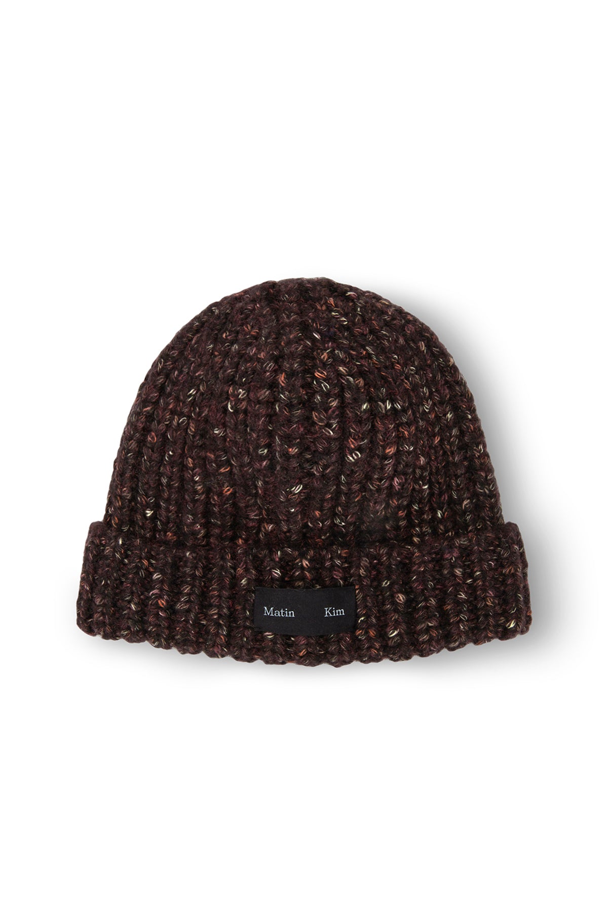 Matin Kim - Matin Mixed Yarn Beanie (Burgundy) product image 1 | TRAB K-Fashion Australia